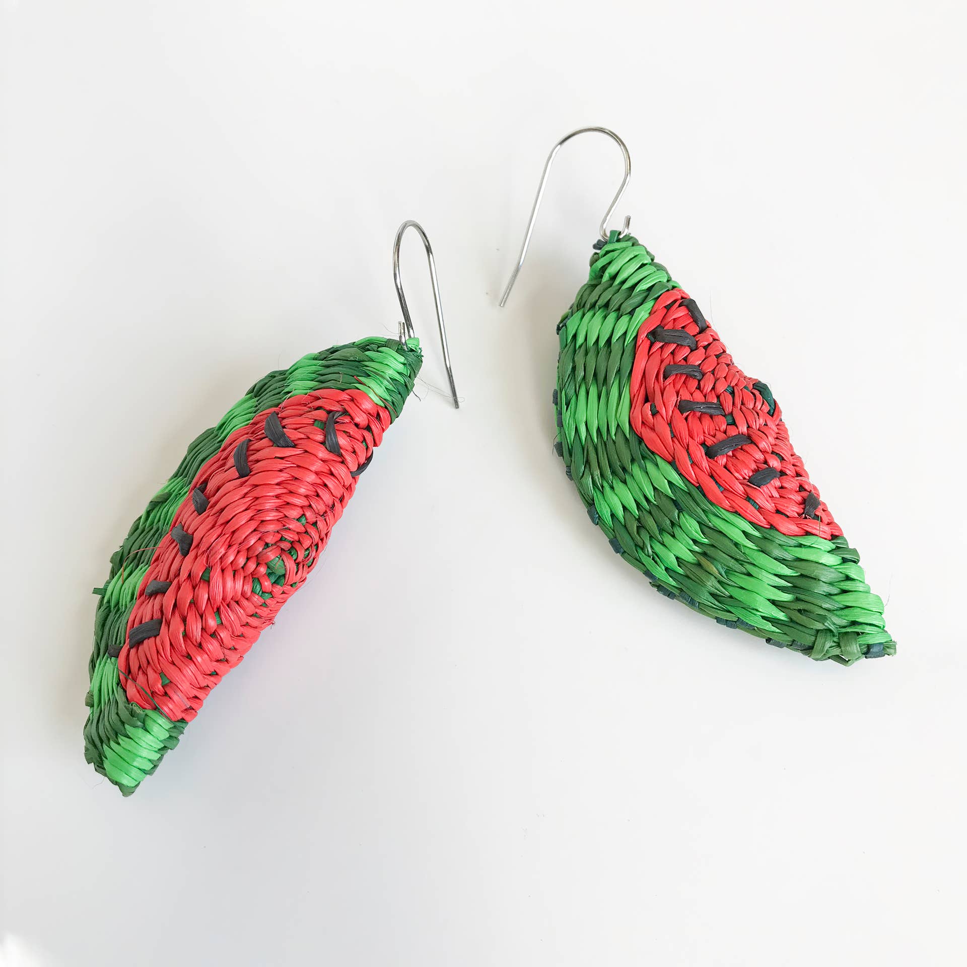 Belart Iraca Medium Hand Woven Single Fruta Drop Earrings