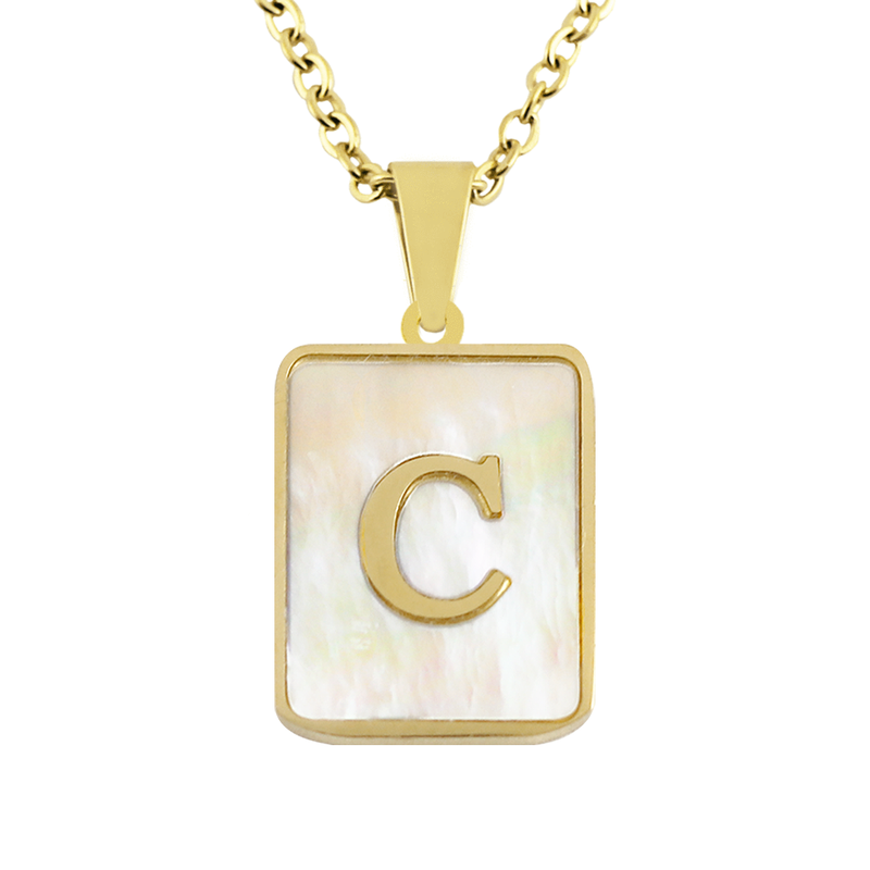 Honey + Lo The Pearla Initial Necklace