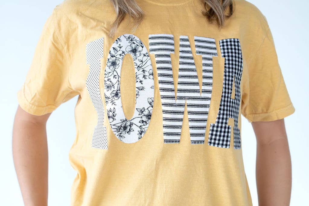H. Flynn Patchwork Iowa Hawkeyes Tee