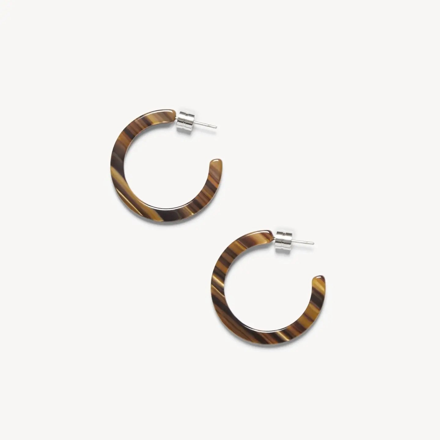 MACHETE Mini Hoops in Tiger's Eye 027310