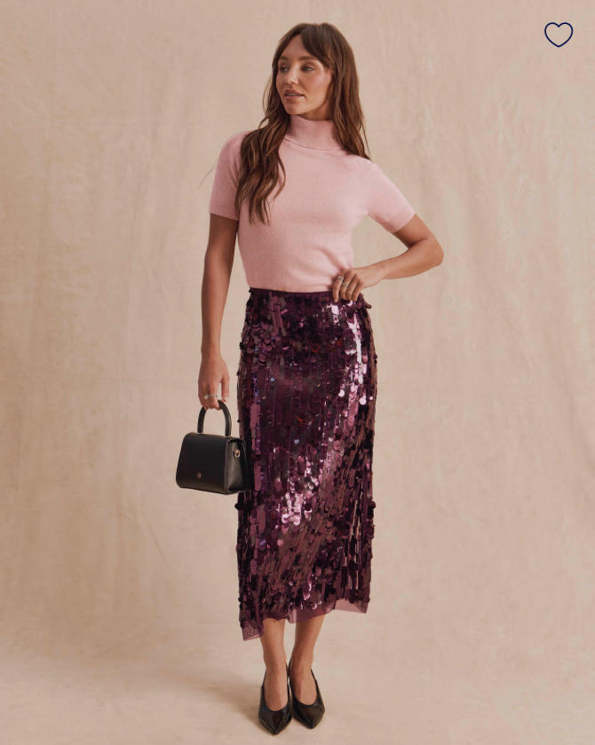 Splendid Breland Sequin Skirt RF6C880