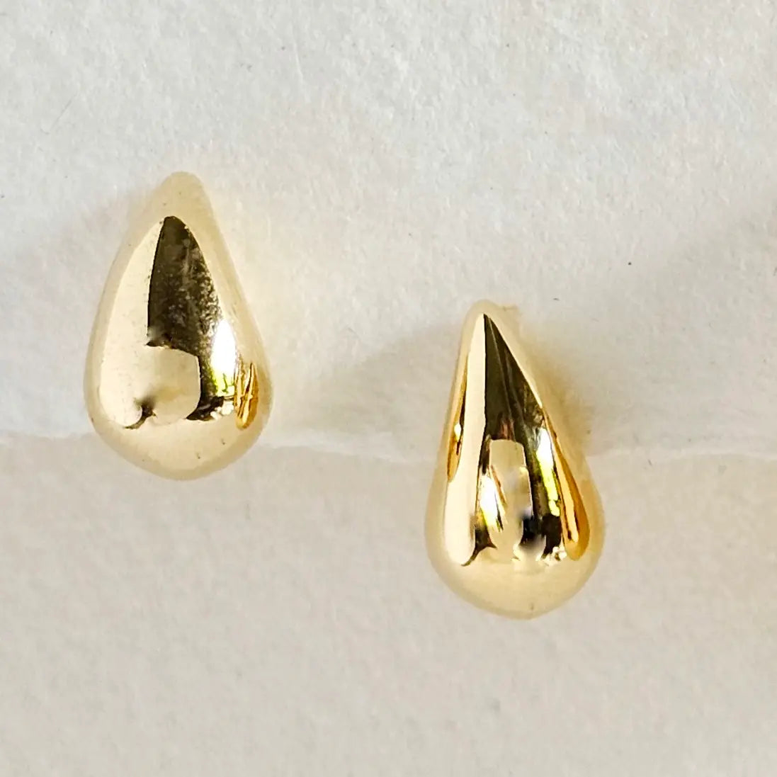 Bisjoux Gold Plated Droplet Earring