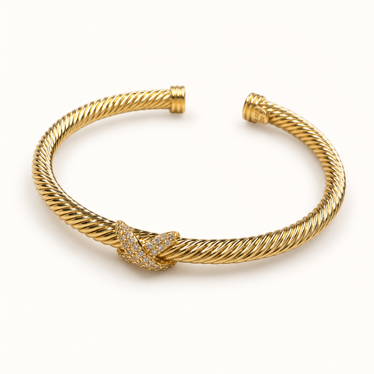 Nikki Smith Gold Criss Cross Bangle