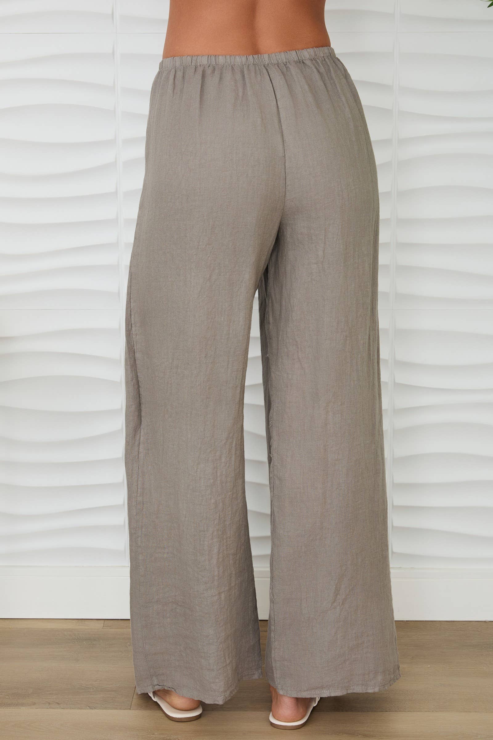 Milio Milano Linen Pants with Side Panel 80815