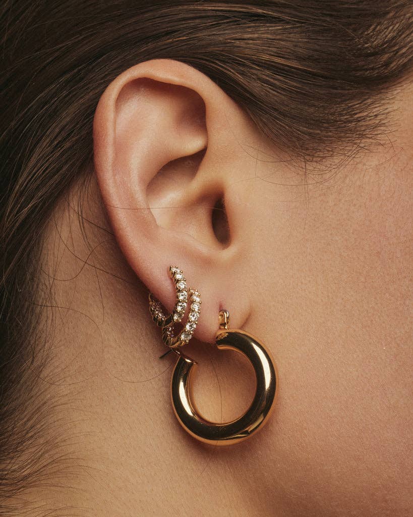 Luv AJ Baby Amalfi Tube Hoops- Gold