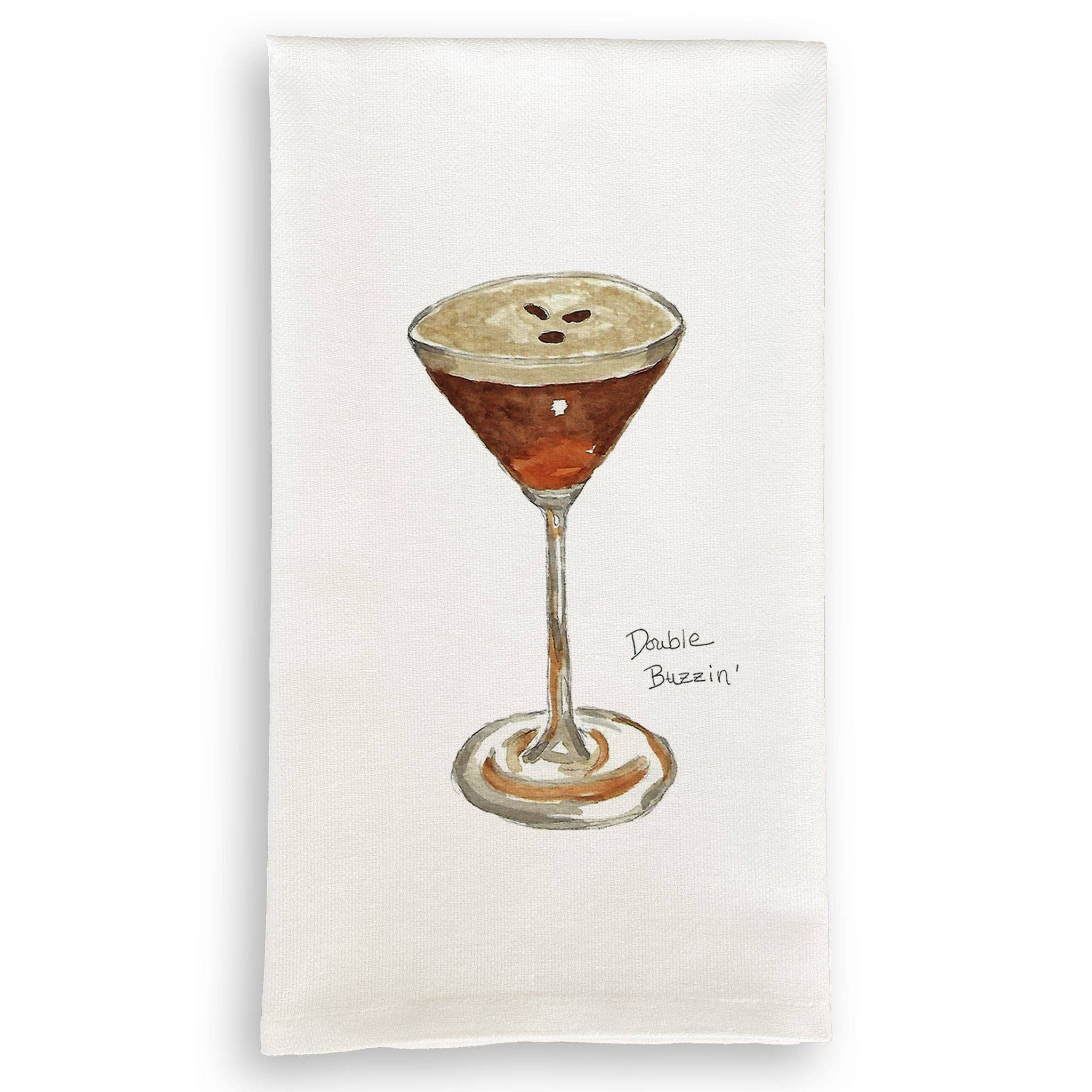 French Graffiti Espresso Martini Tea Towel