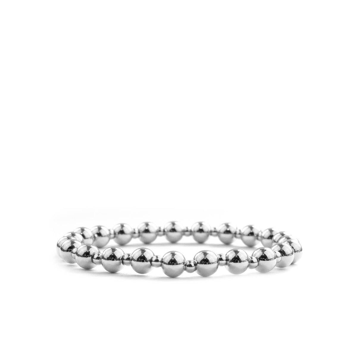 Marlyn Schiff Multi-Size Metal Beaded Stretch Bracelet 2004B