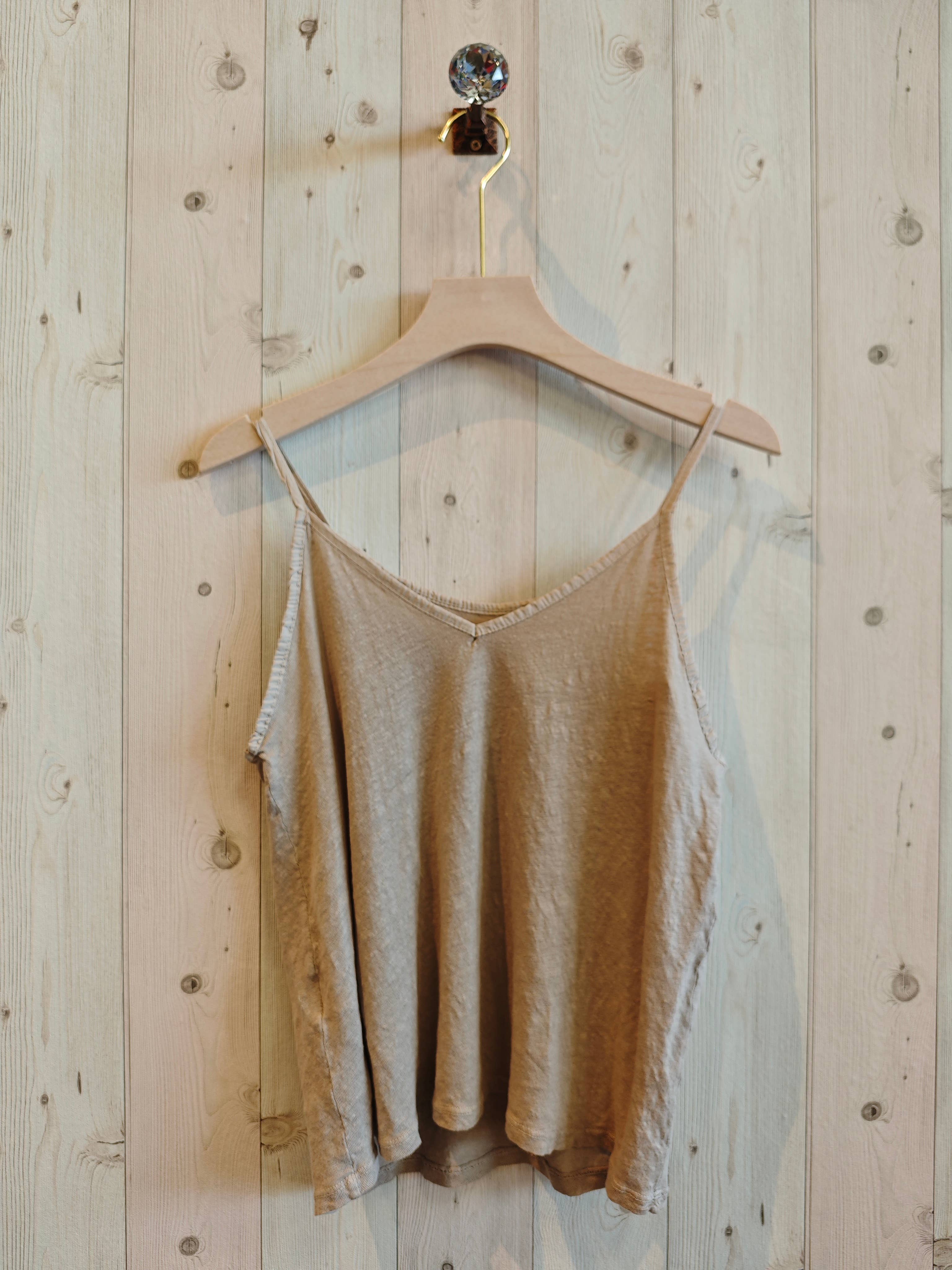 European Linen Knit Tank Top 14893