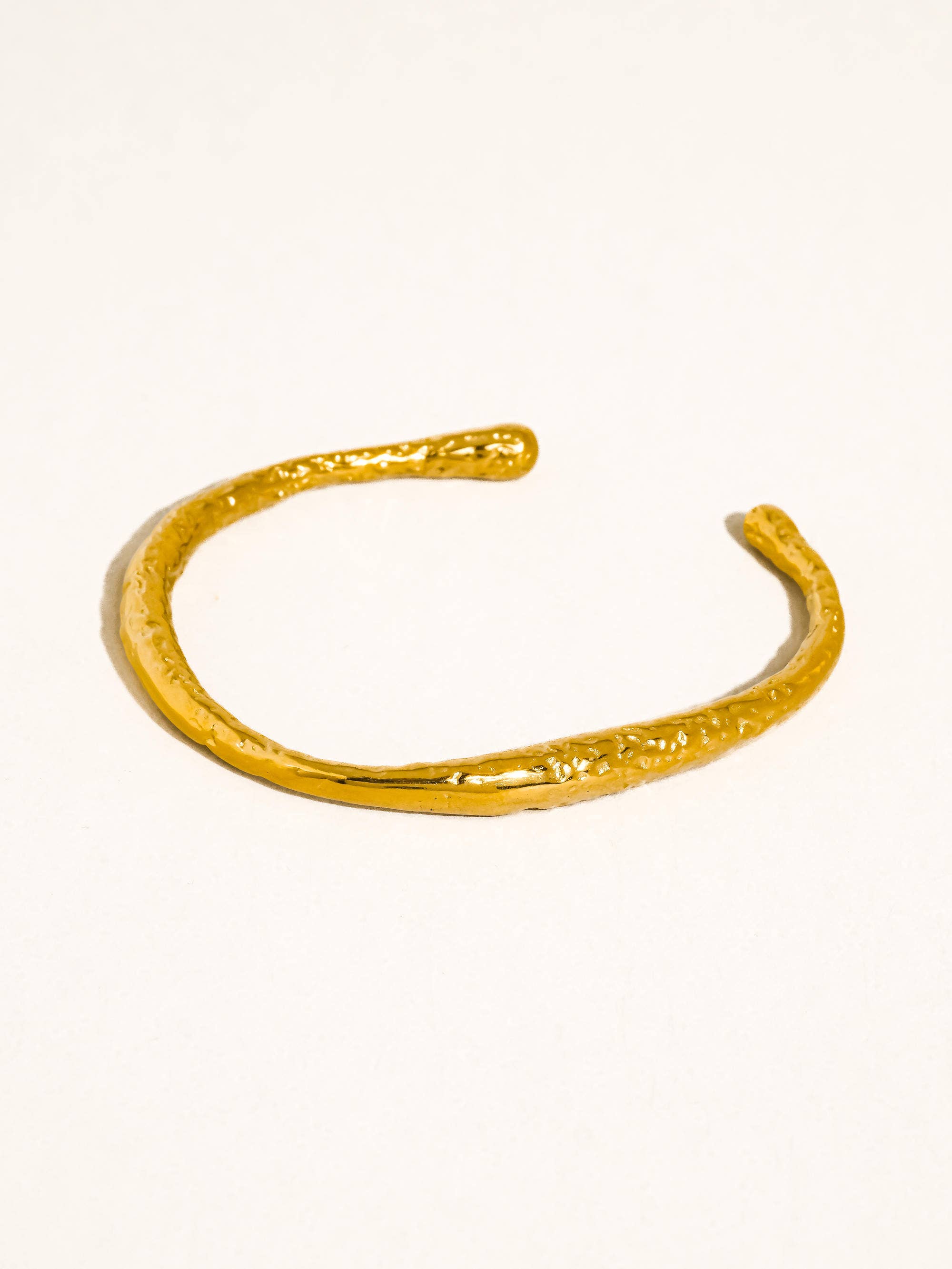 Flânerie Ruvic 18K Gold Textured Open Cuff Bracelet