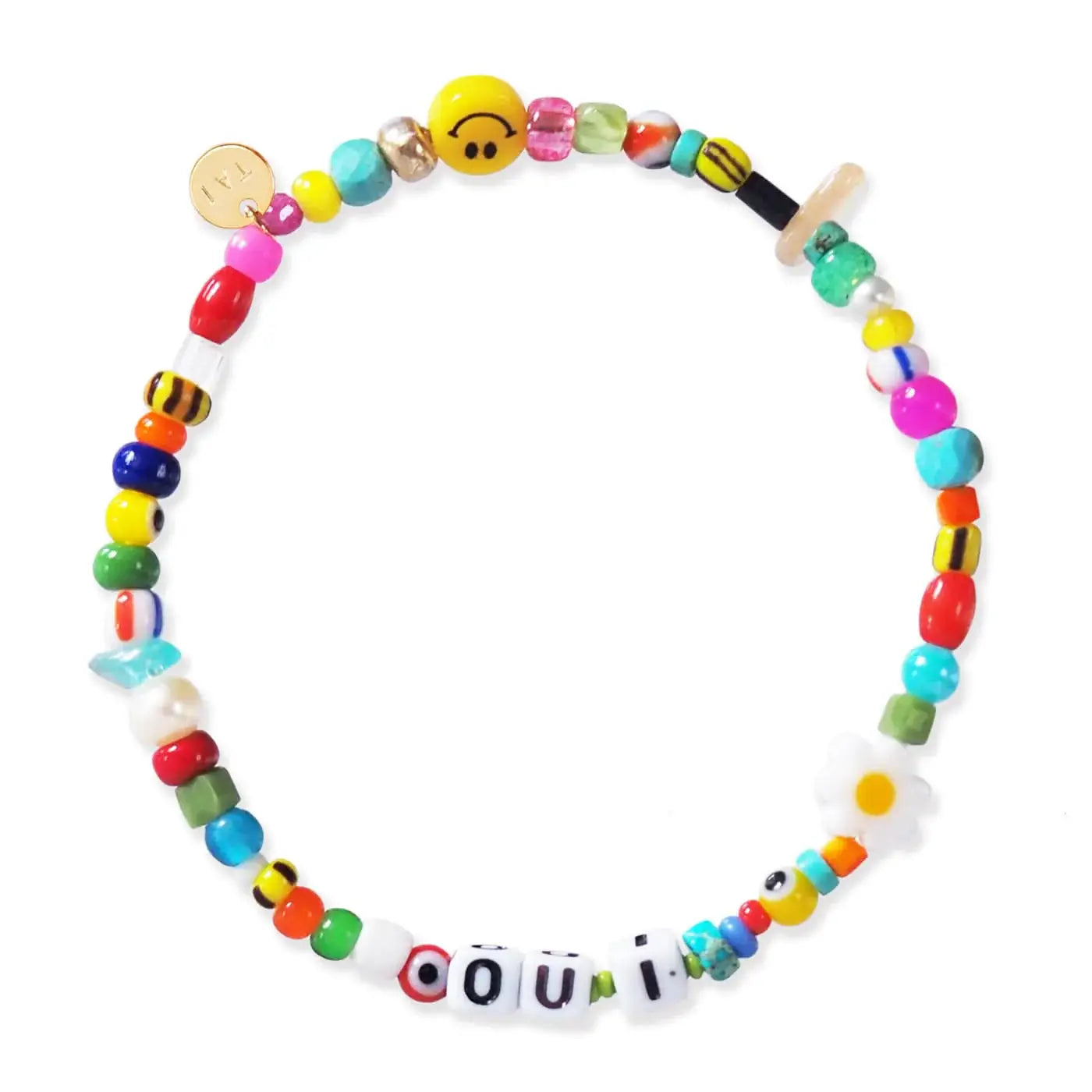 Tai Handmade Beaded Mixed Media Bracelet EB-50