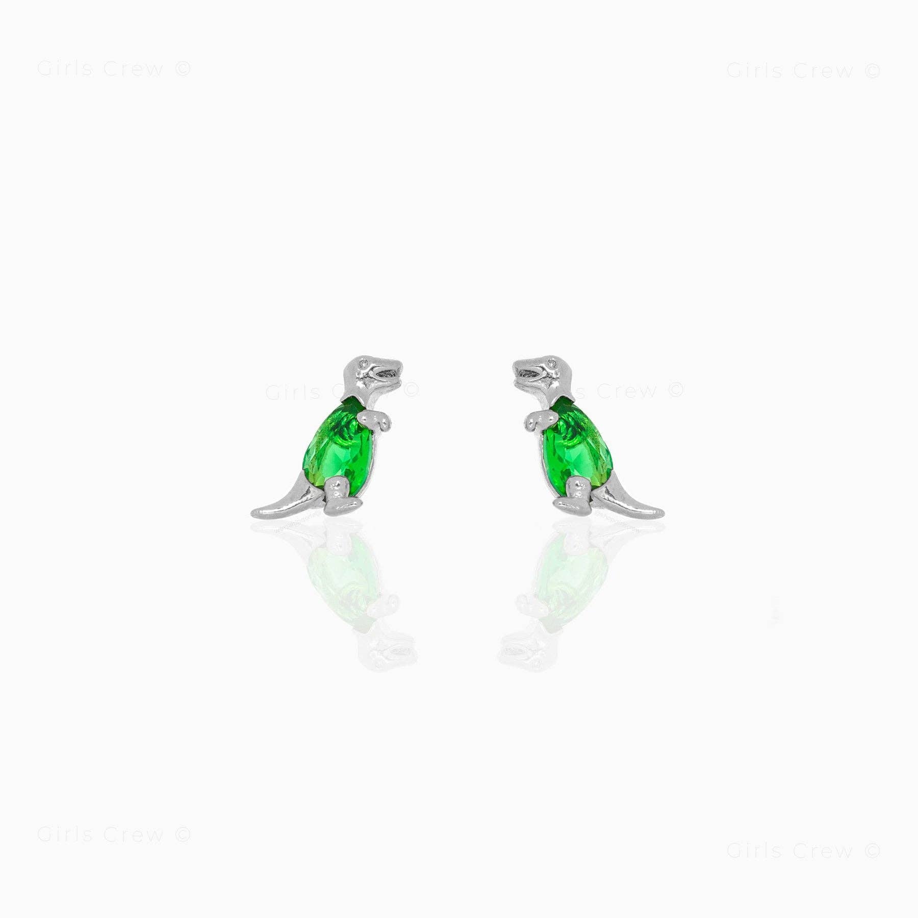 Girls Crew Terrific T-Rex Studs E299-G