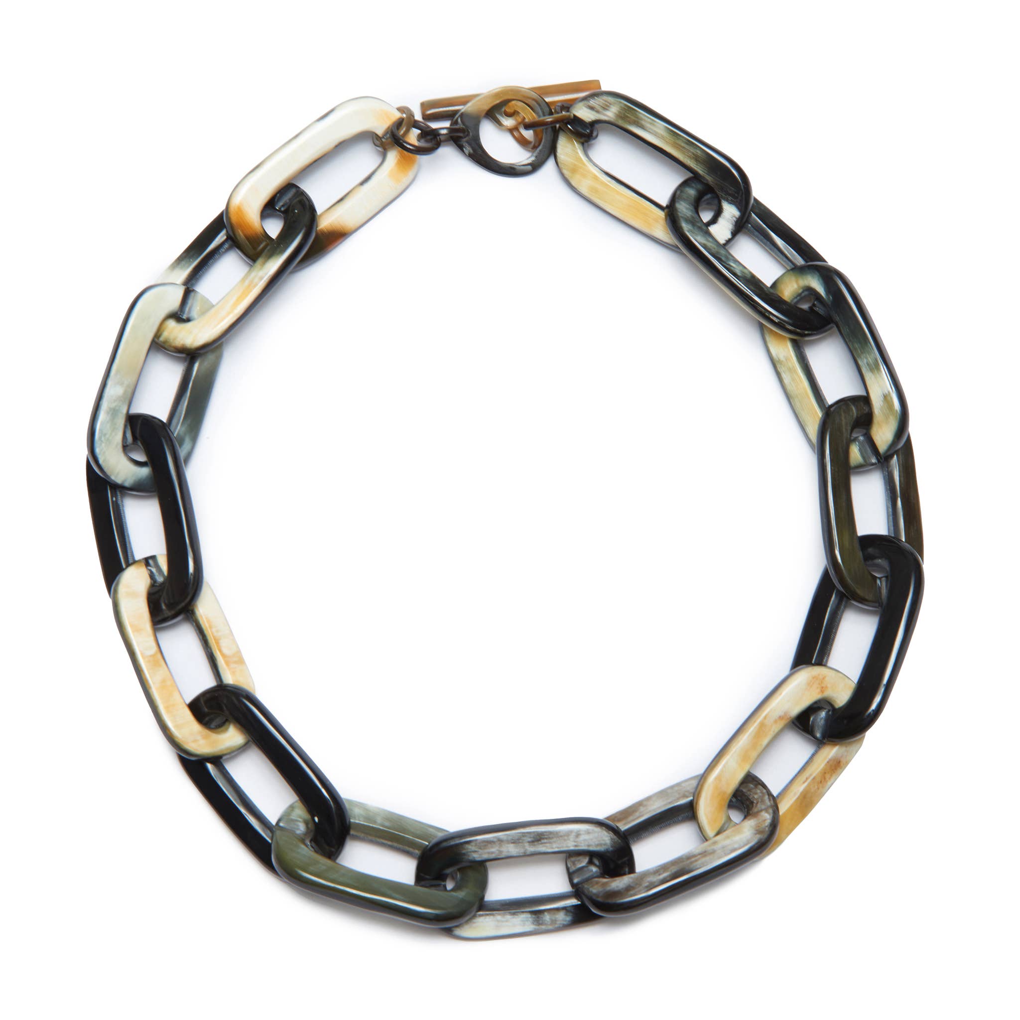 VIVO Chunky Natural Horn Short Necklace CTN139