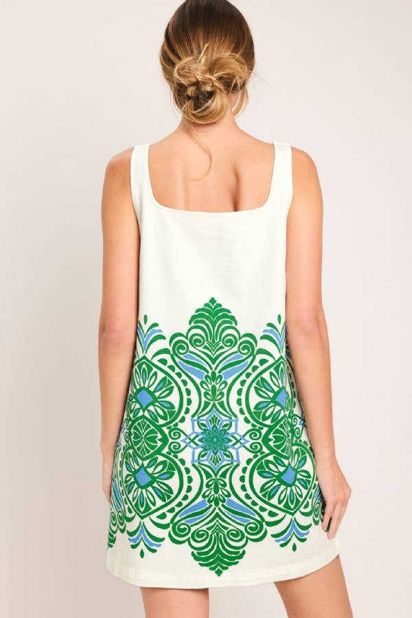 Flying Tomato Printed Woven Mini Dress ID23464