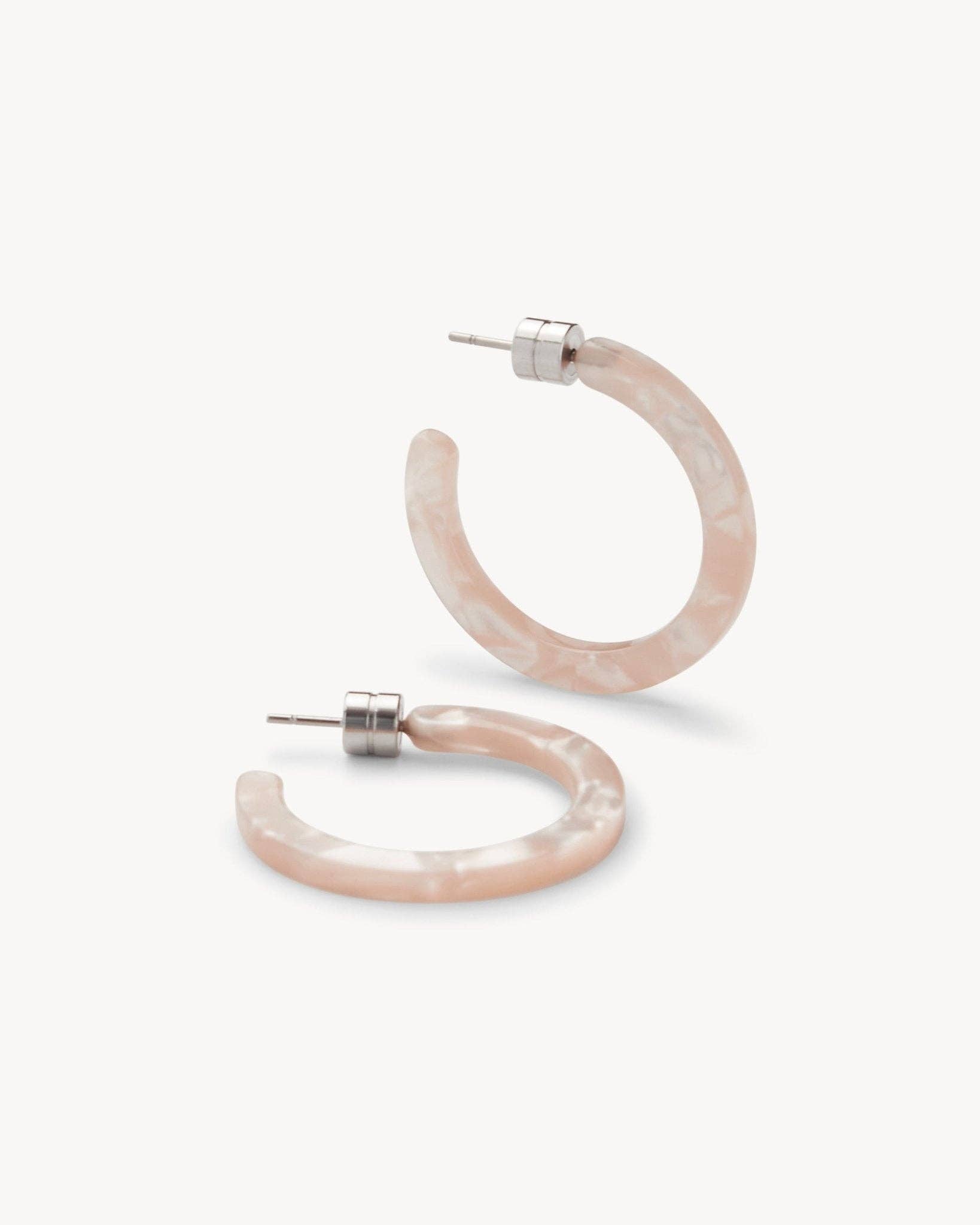 MACHETE Mini Hoops in Peach Shell 027311