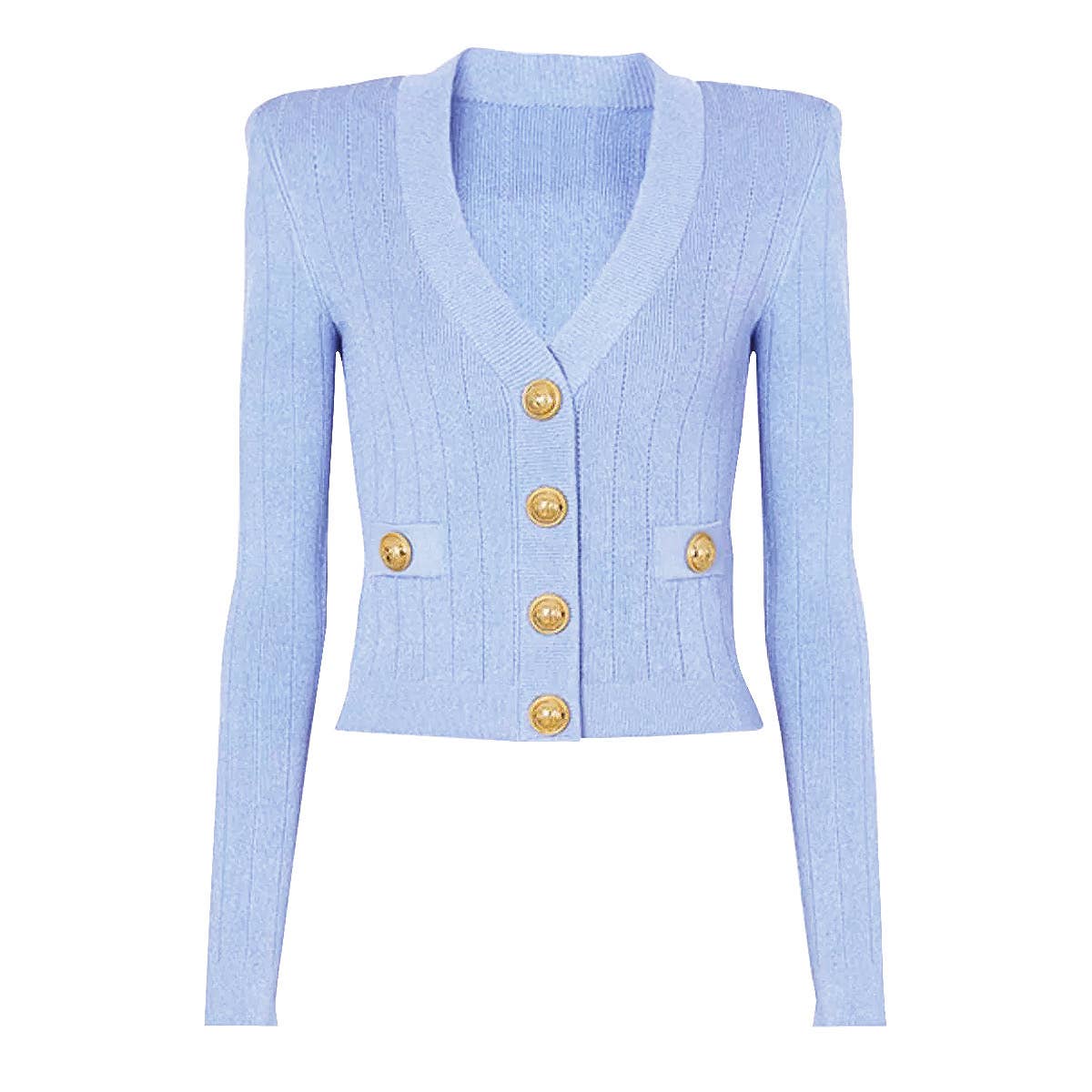 Thames Collection Cardigan with Gold Buttons