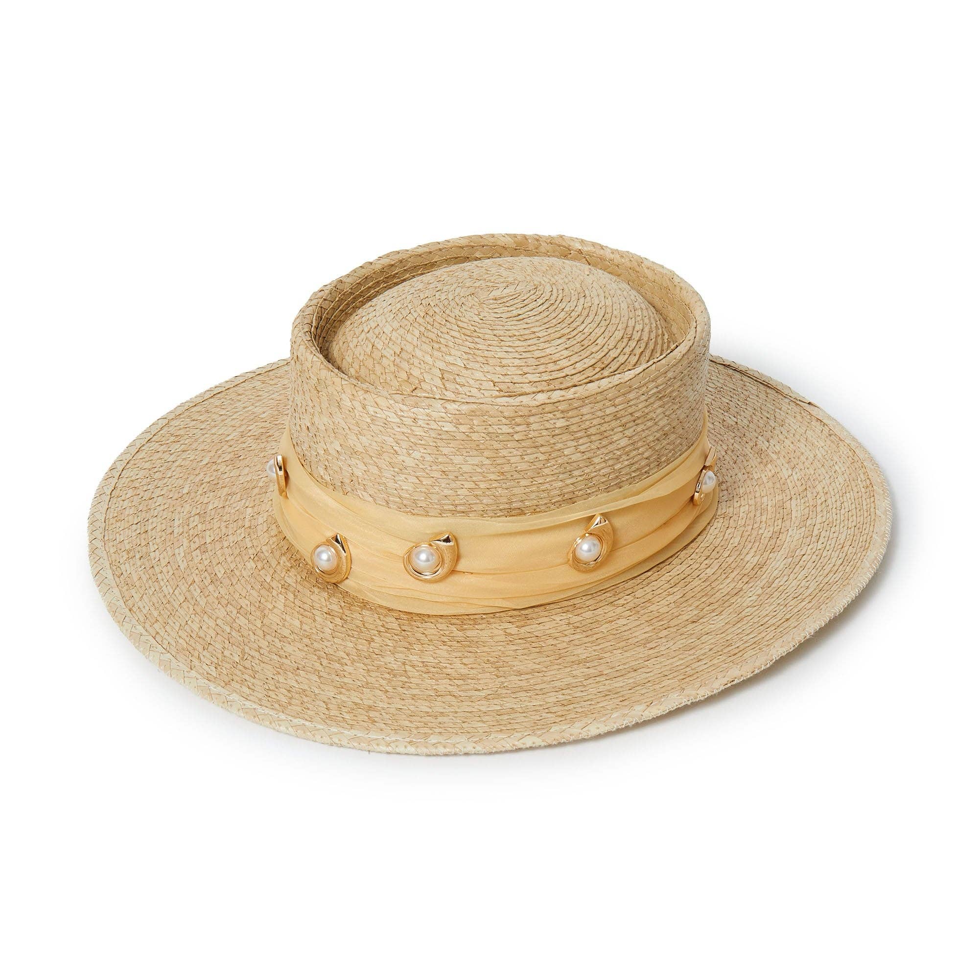 Lele Sadoughi Michelle Deco Swirl Straw Hat