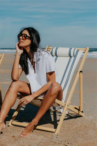 Perfect White Tee Charlie Tennessee Jersey Collared Tee