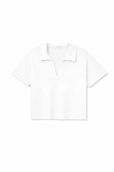 Perfect White Tee Charlie Tennessee Jersey Collared Tee