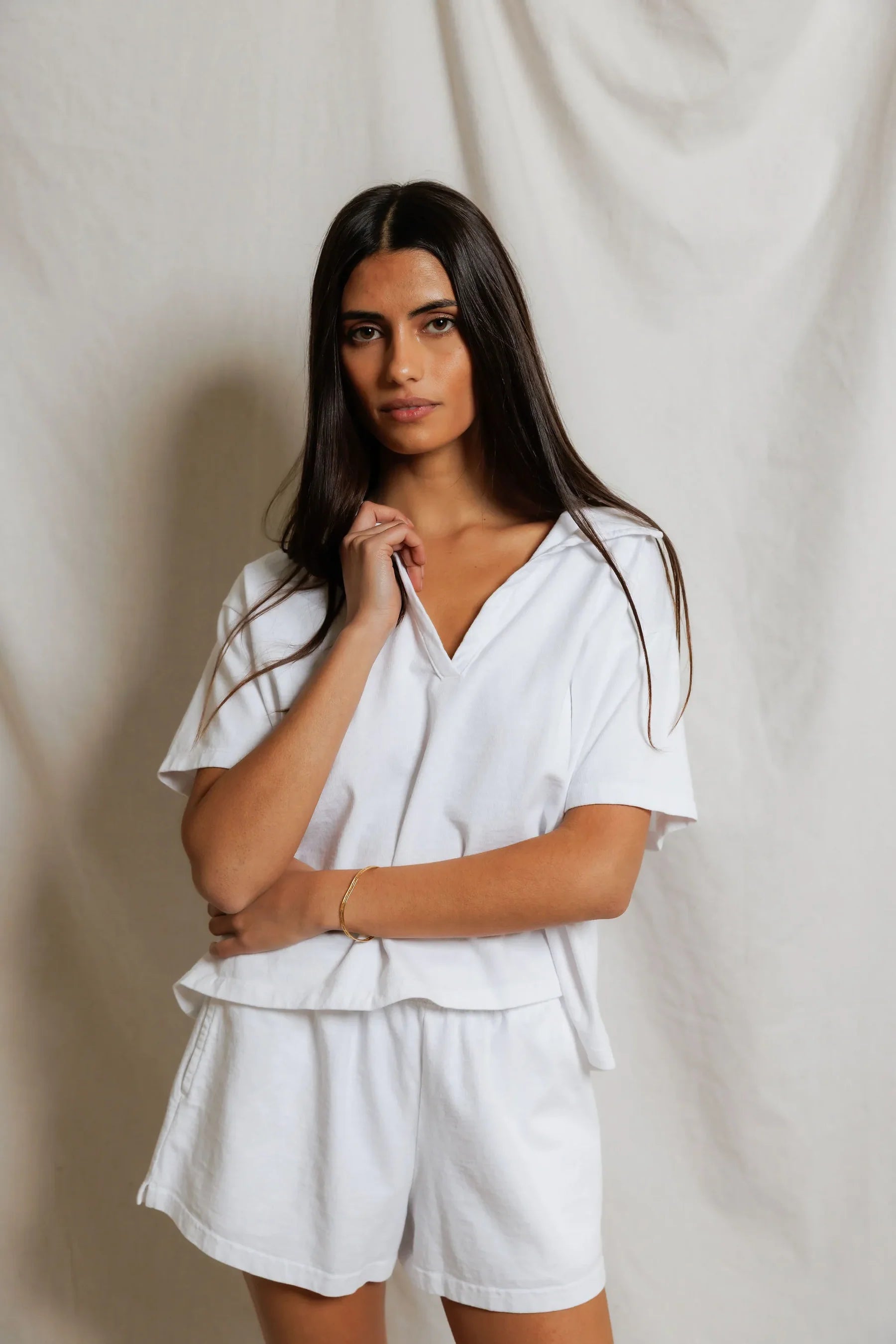Perfect White Tee Charlie Tennessee Jersey Collared Tee