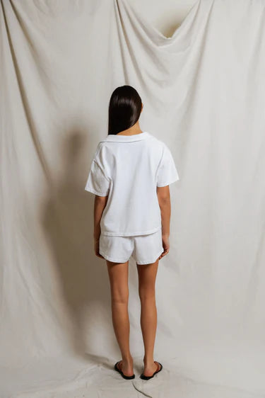 Perfect White Tee Charlie Tennessee Jersey Collared Tee