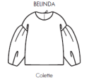 Chie Mihara BELINDA05 Colette Top in Navy