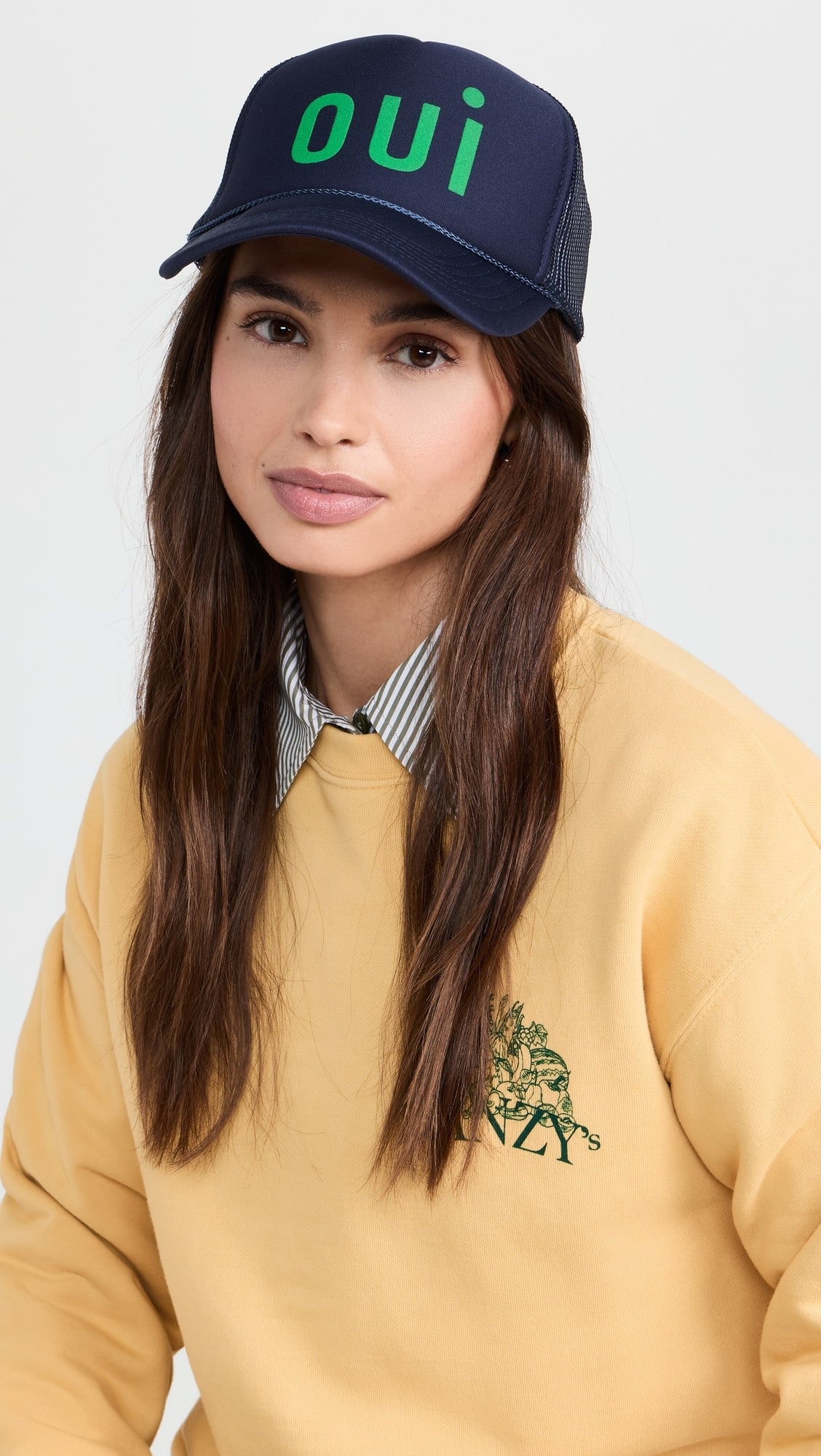 Clare V Trucker Hat Oui AC-HT-HT-100131