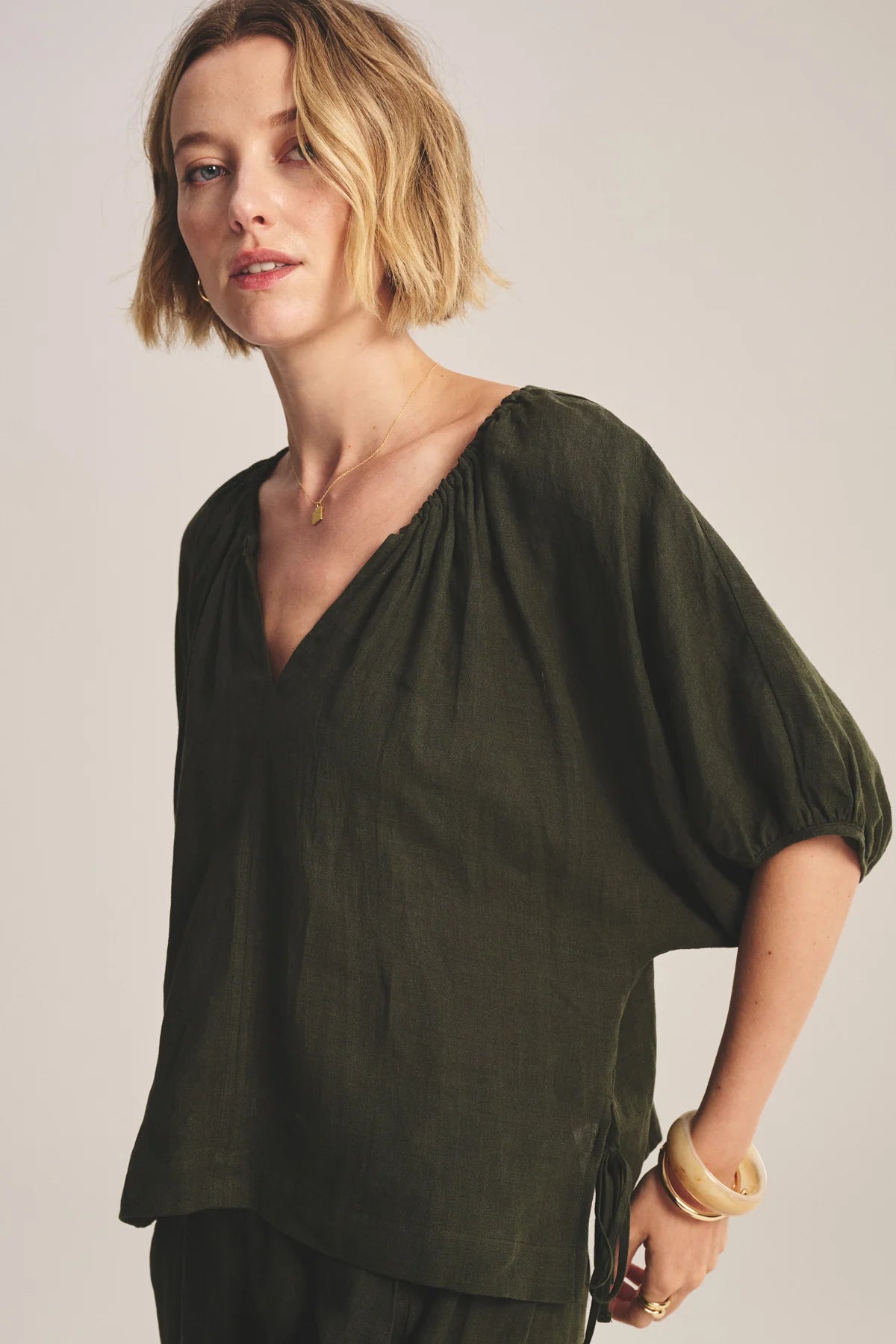Velvet Cosette Linen Top
