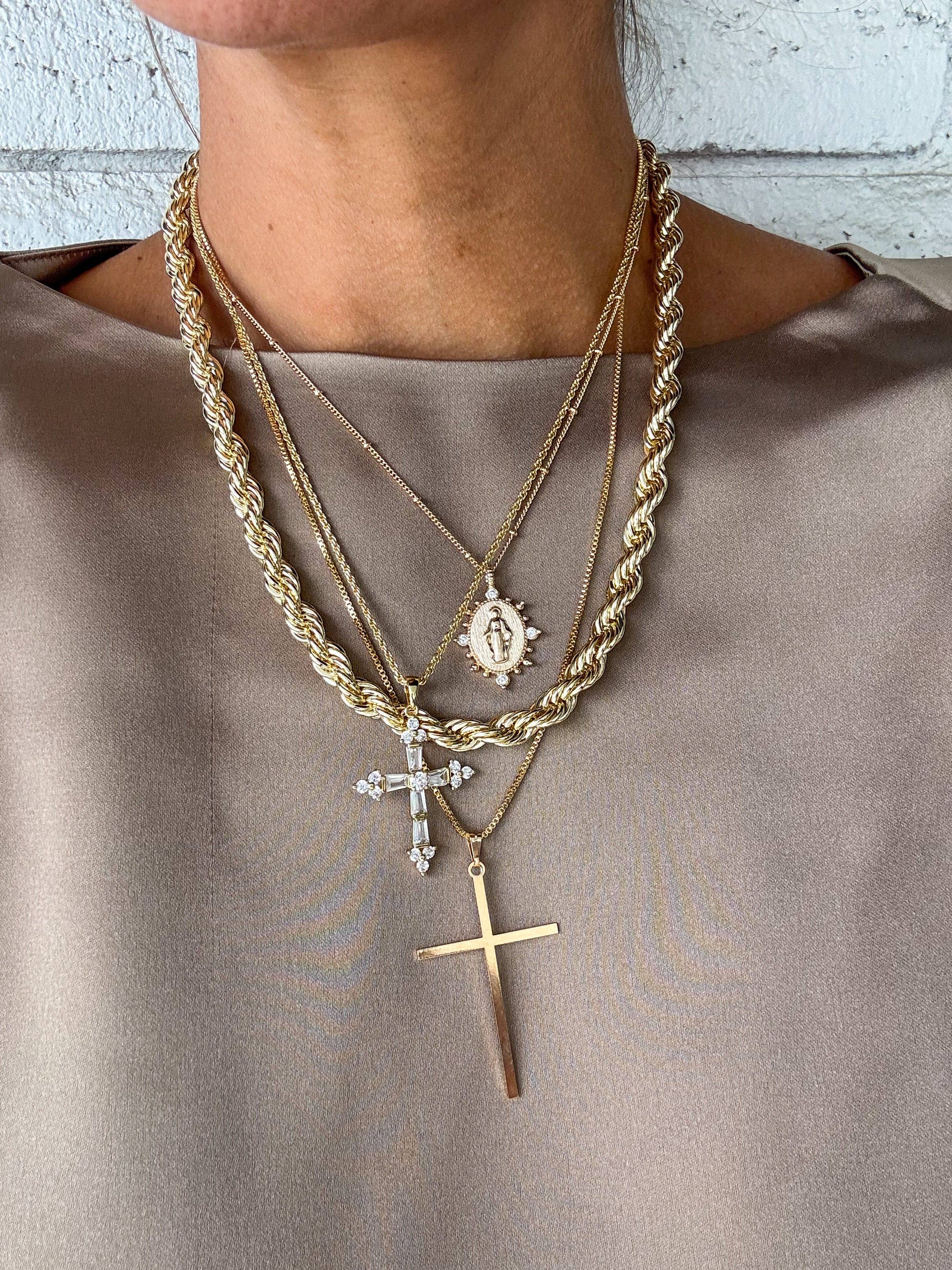 Joy Dravecky Queen's Cross Necklace