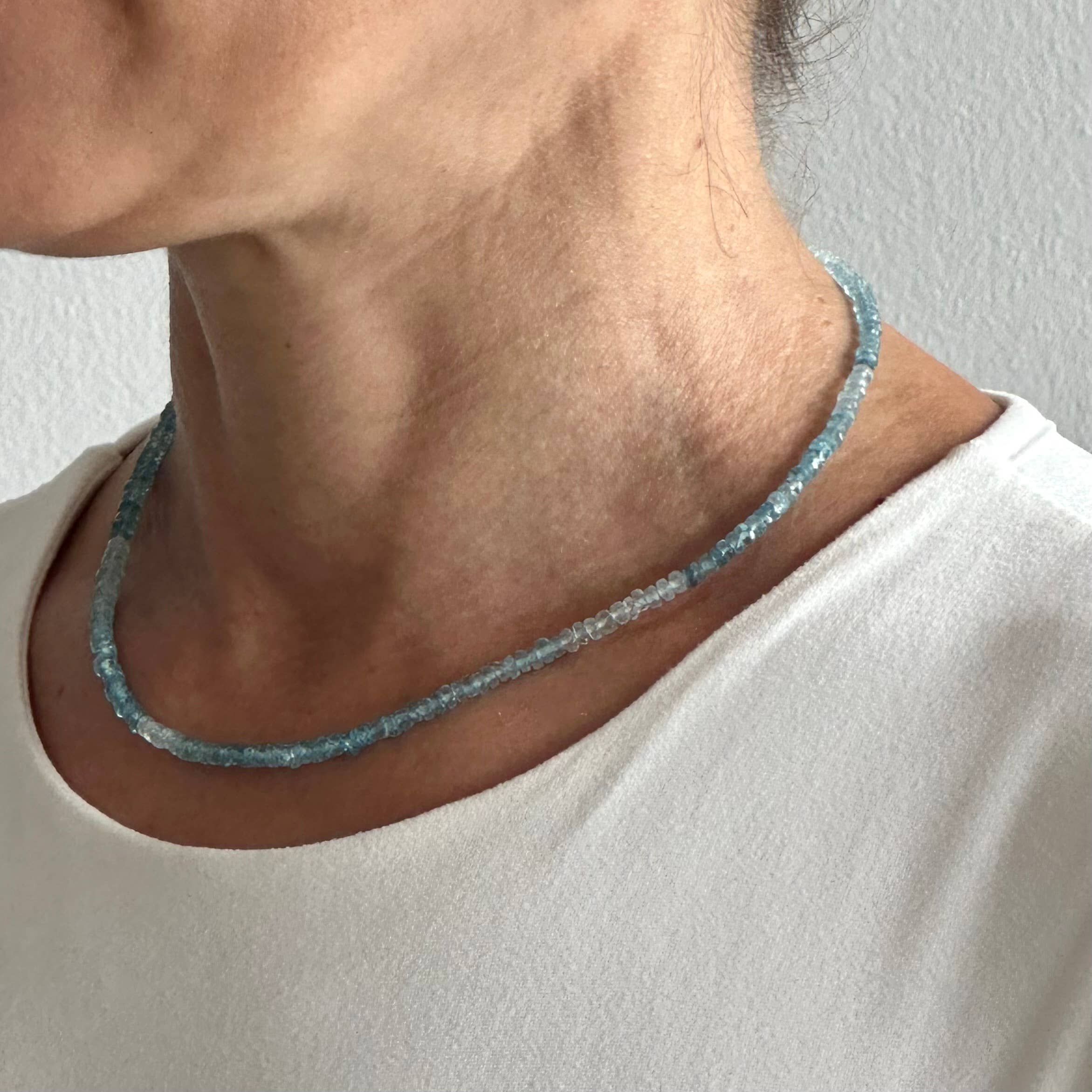 Anokhi Green Ombre Aquamarine Necklace NKB125