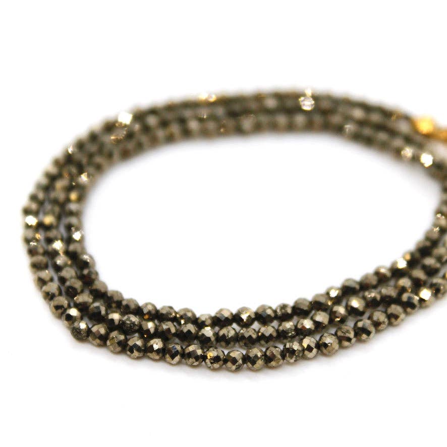 Lizou 16" Hematite Stone Necklace #11
