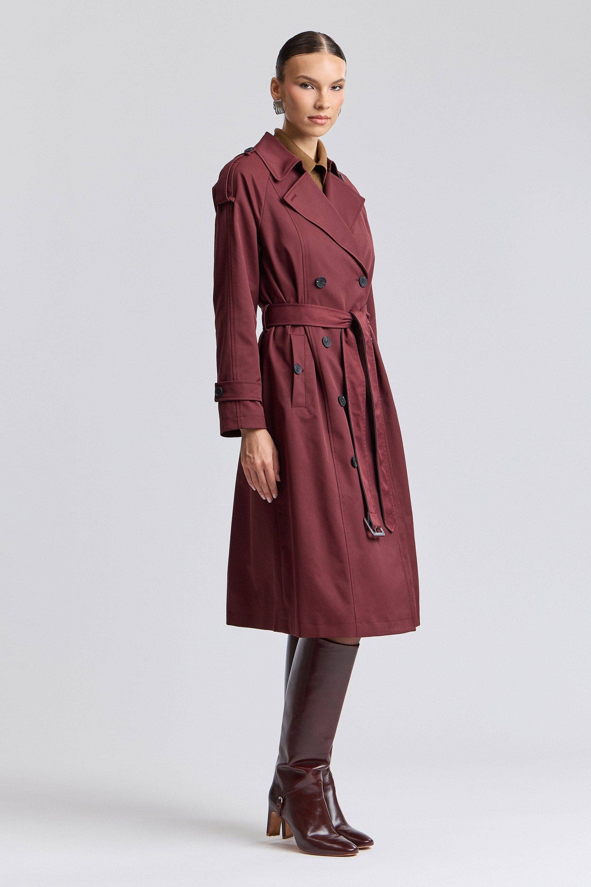 Avec Les Filles Oversized Utility Trench Coat 86455