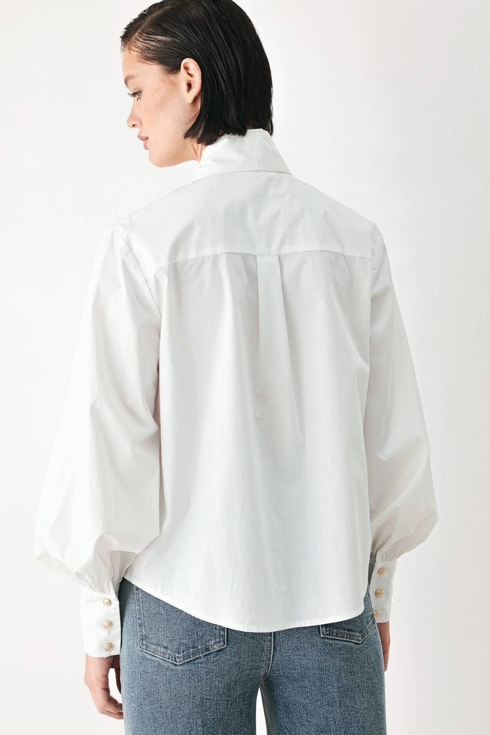 Flying Tomato Solid Woven Bow Top FT2144