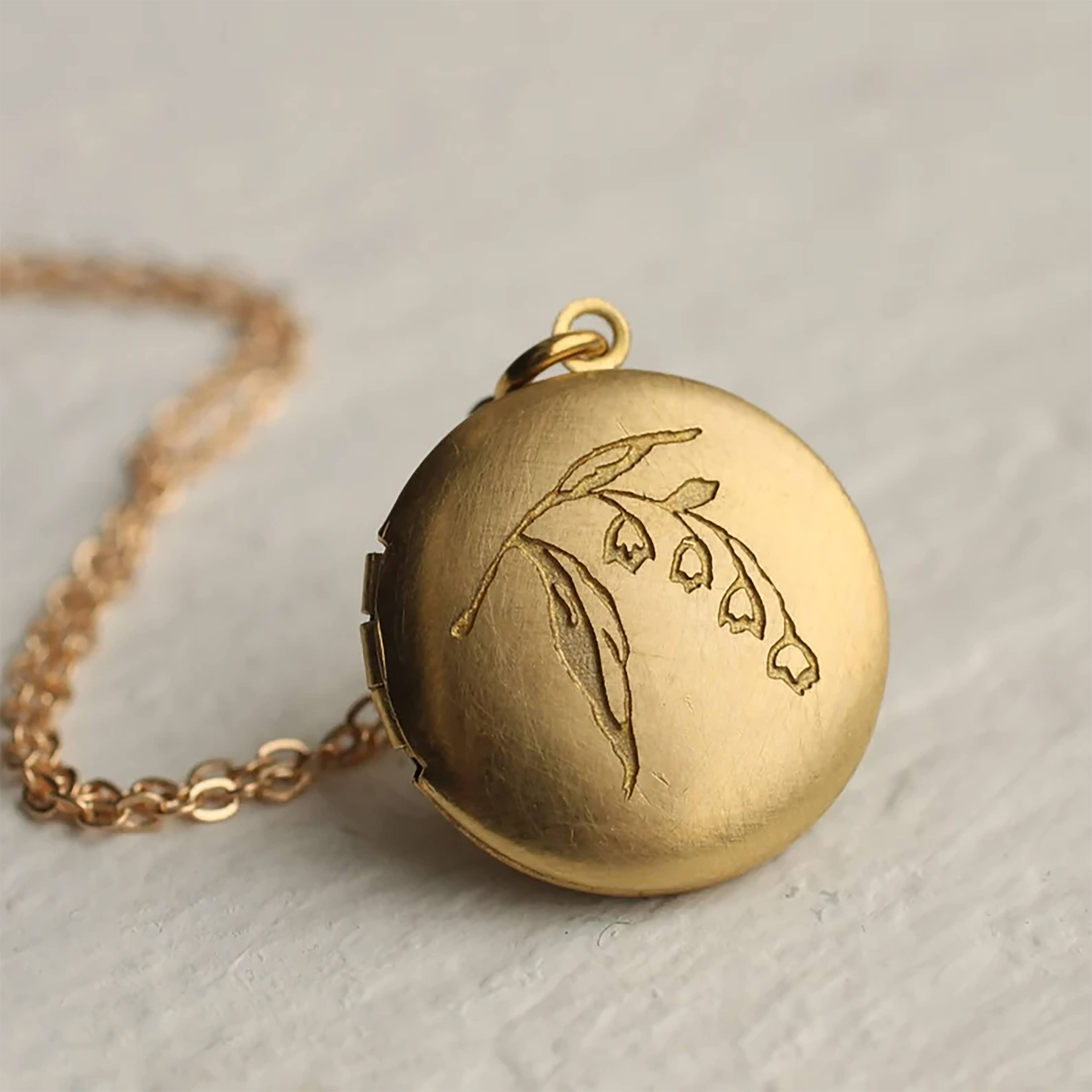 Silk Purse, Sow’s Ear Lily Round Locket