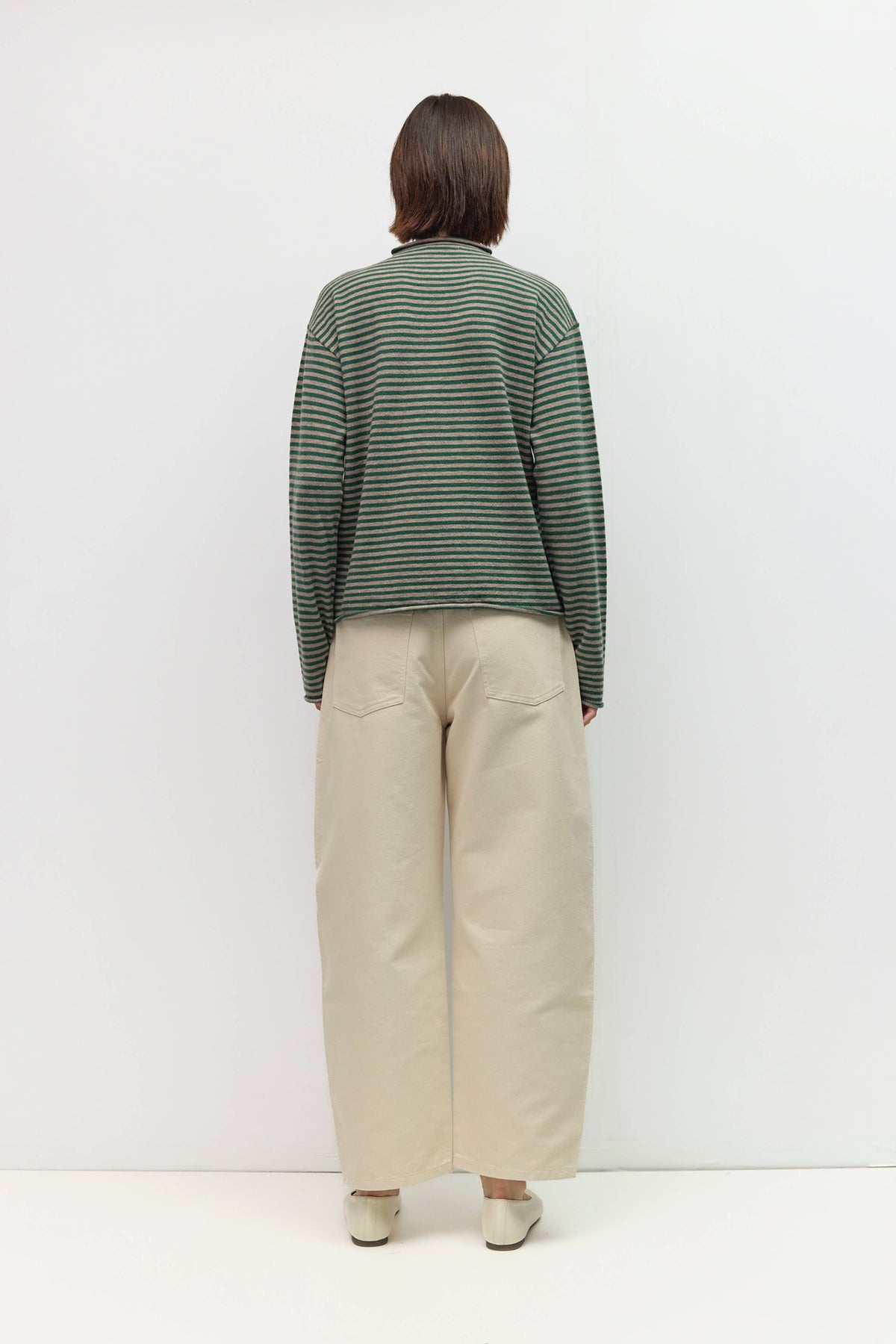 All Row The Cierra Sweater | Striped Mockneck Sweater