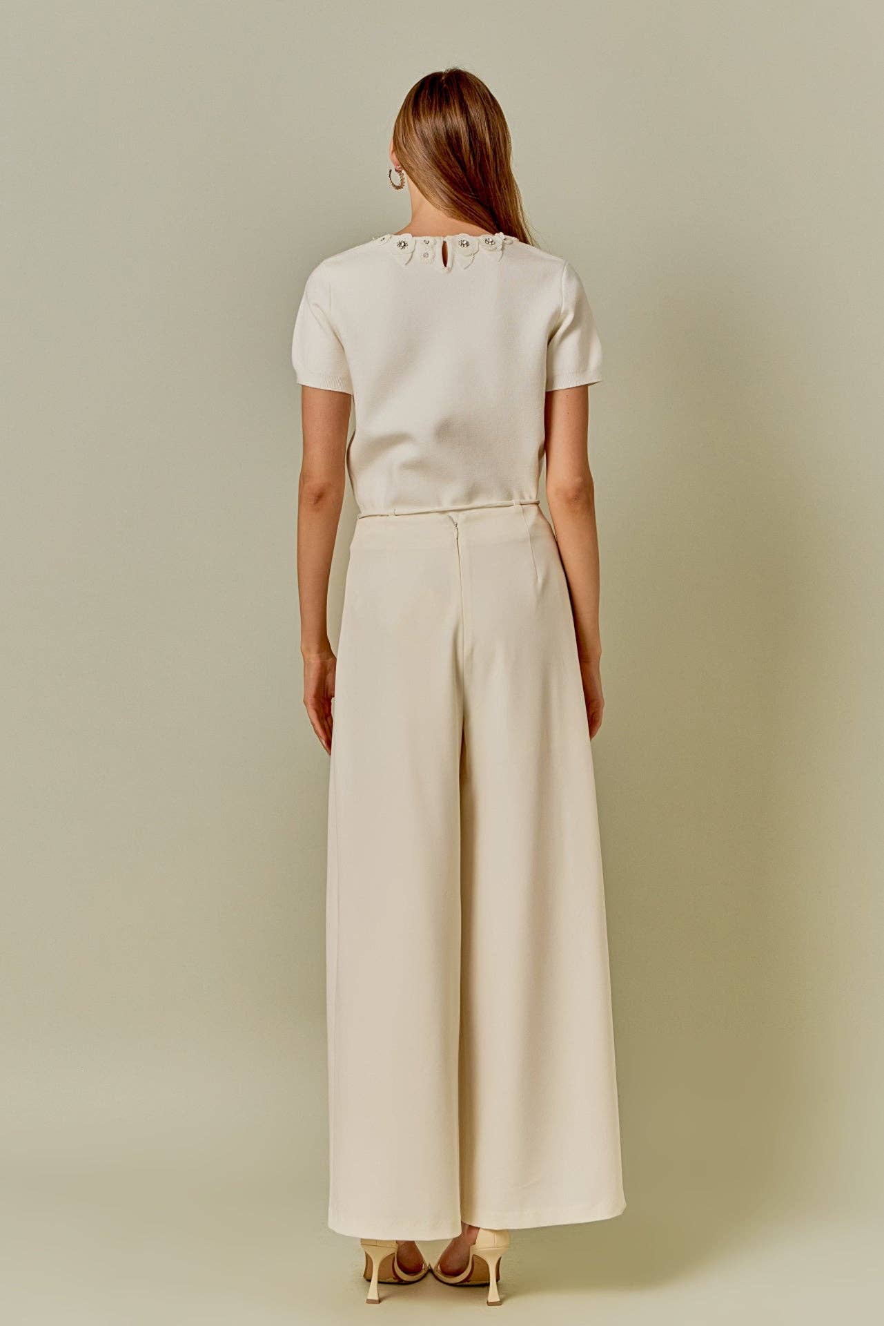 Endless Rose Waist Tape with High Waist Long Pant