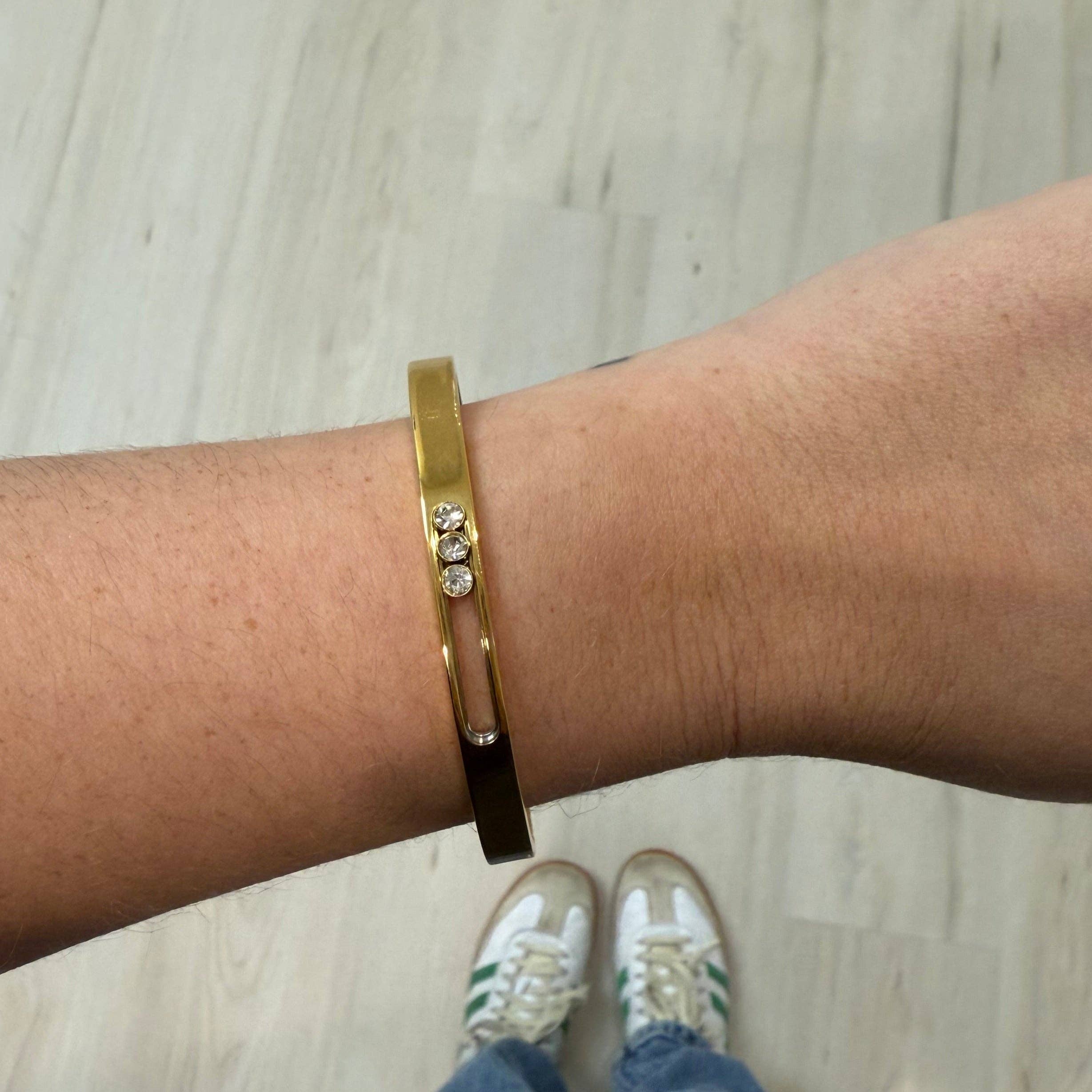 Sahira Alex CZ Bezel Bracelet