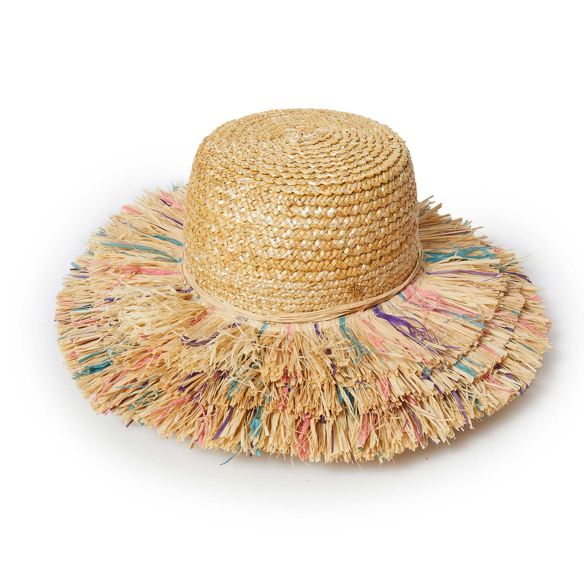 Lele Sadoughi Desert Sunset Fringe Straw Hat