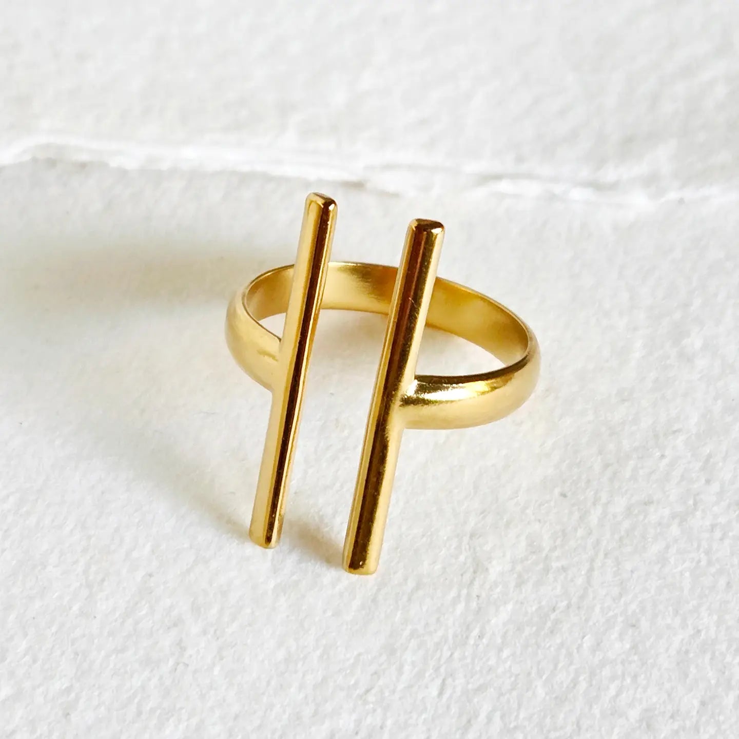 Bisjoux Gdouble Bar Ring