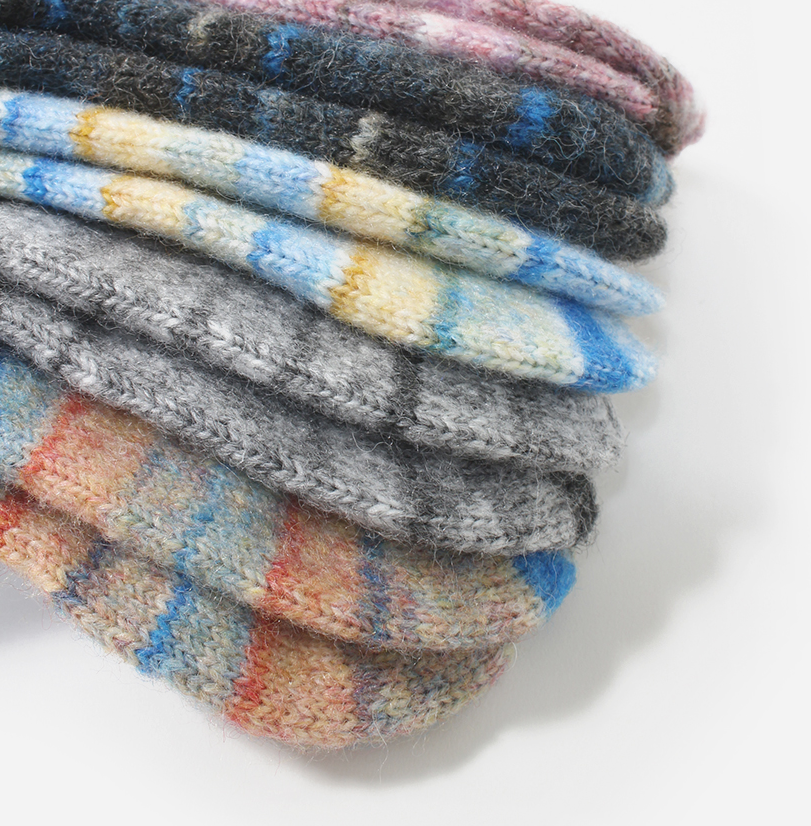 Comfortarians Stripes Wool Socks For Women | Cozy Wool Angora Socks