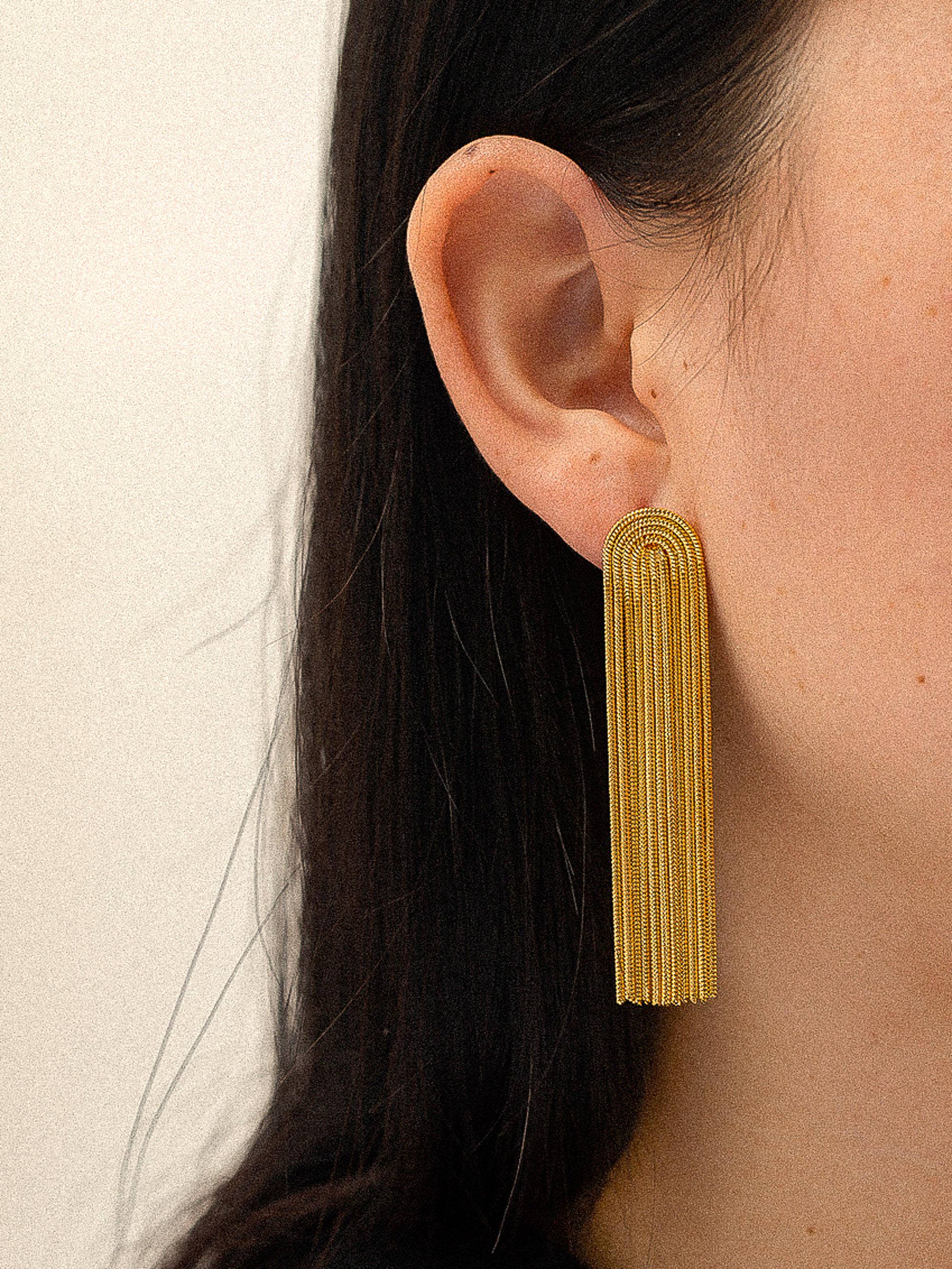 Flanerie Clarissa Non-Tarnish Dressy Tassel Earring