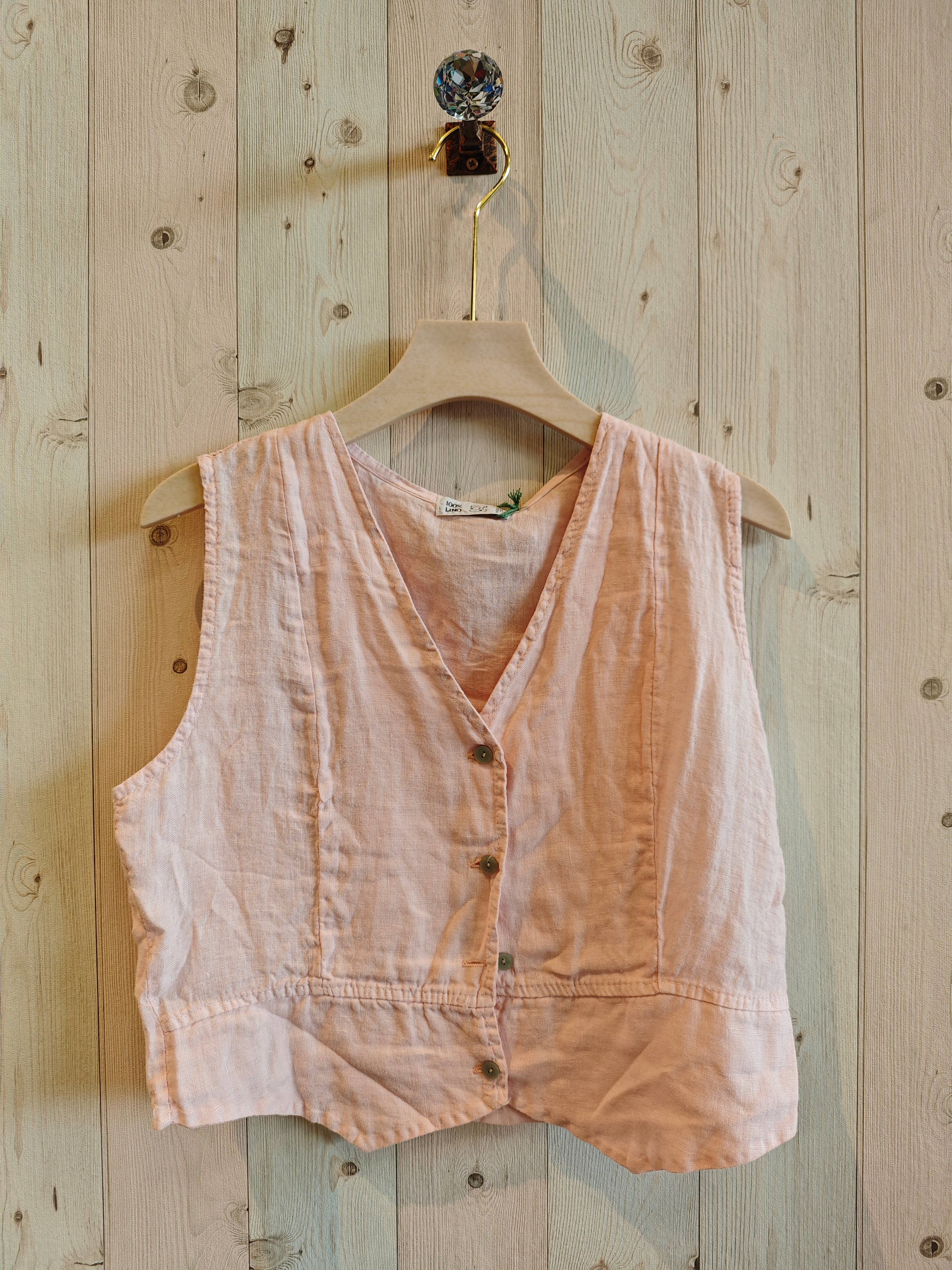 European Linen Vest 79055