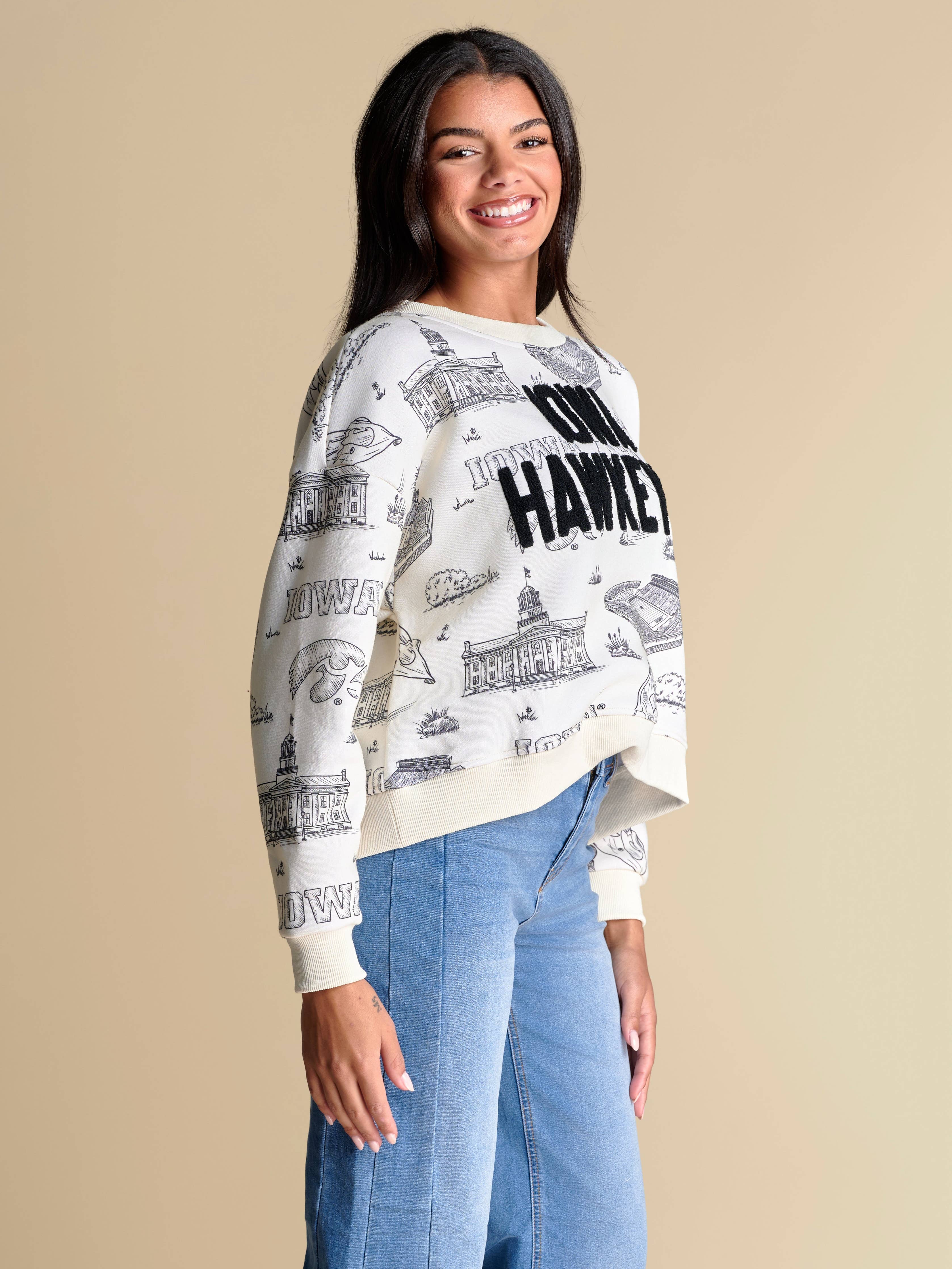 Stewart Simmons Iowa Hawkeyes Toile Pullover