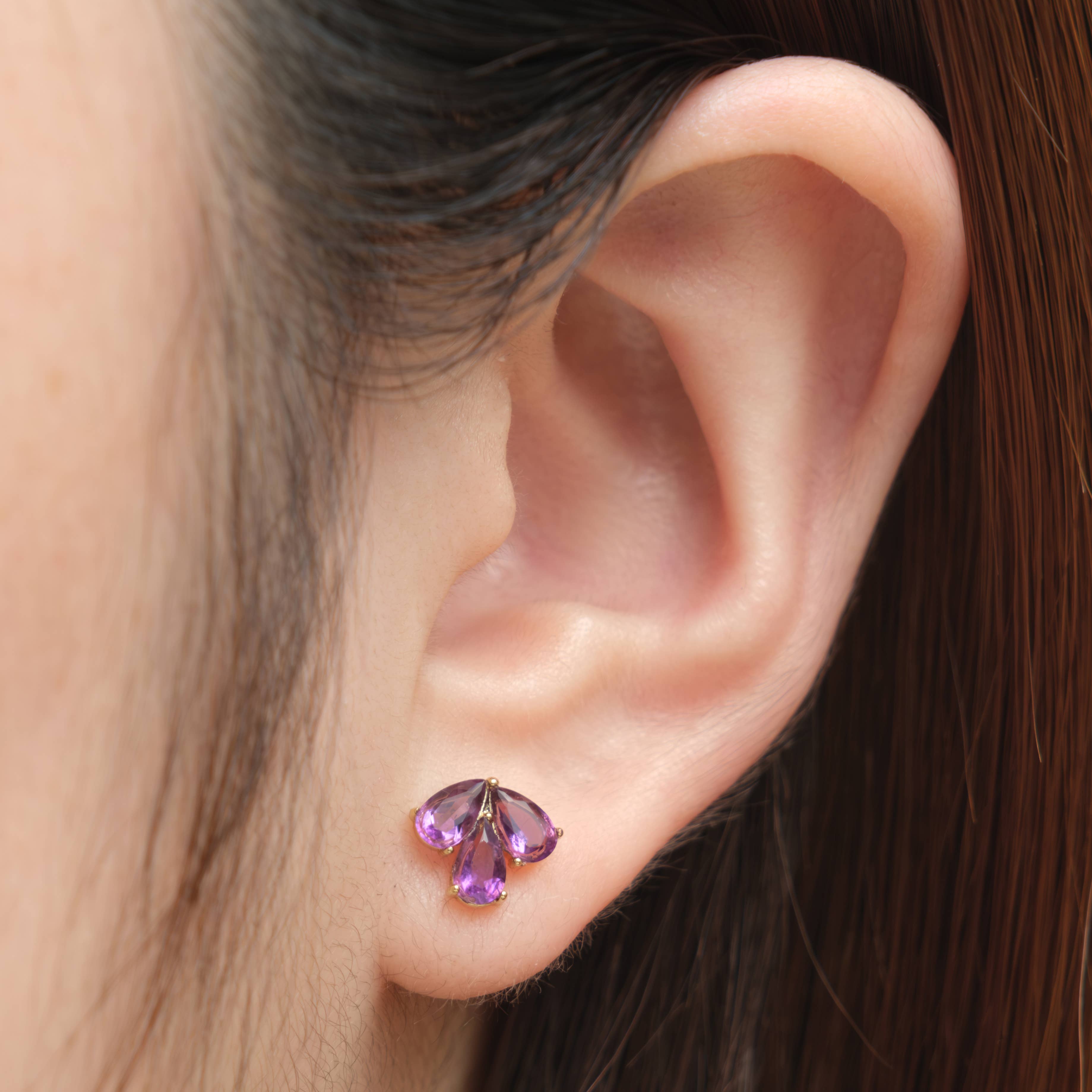 Heilo Jewelry Sophia Amethyst Earrings