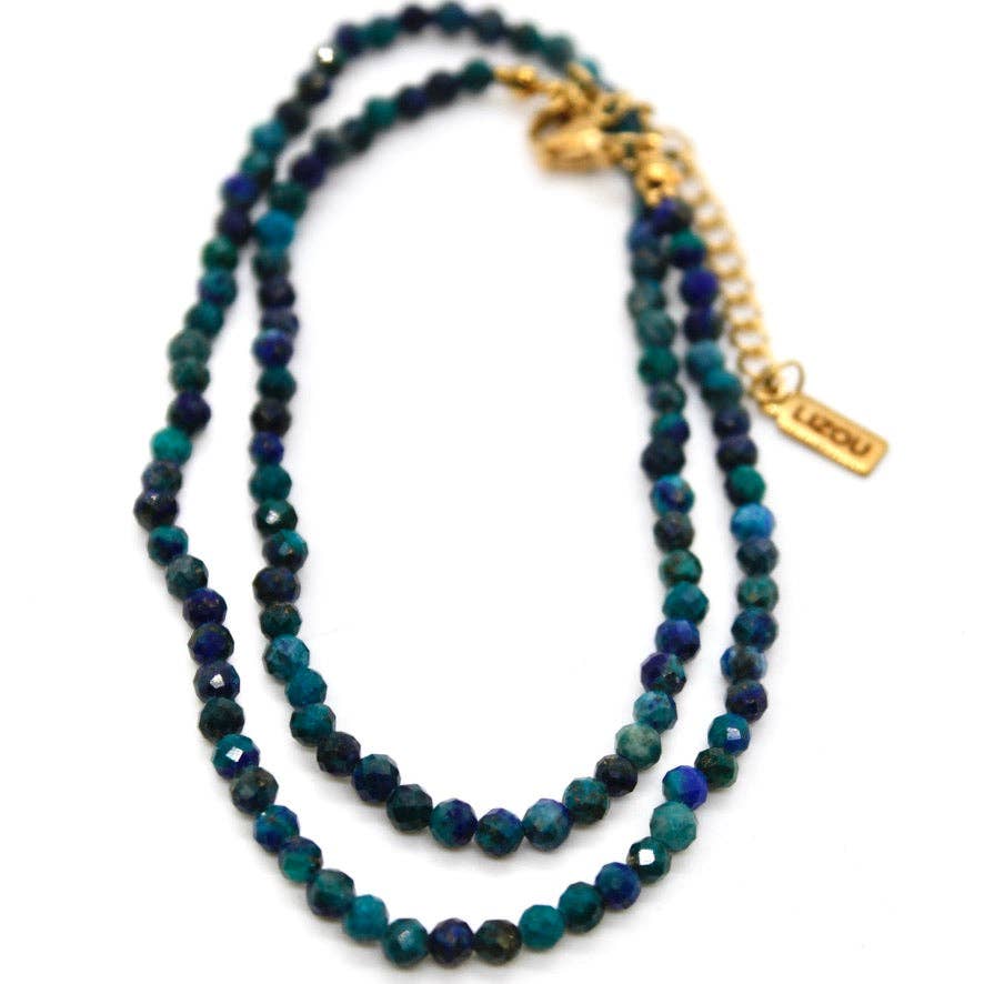 Lizou 16" Phoenix Lapis Lazuli Stone Necklace #22