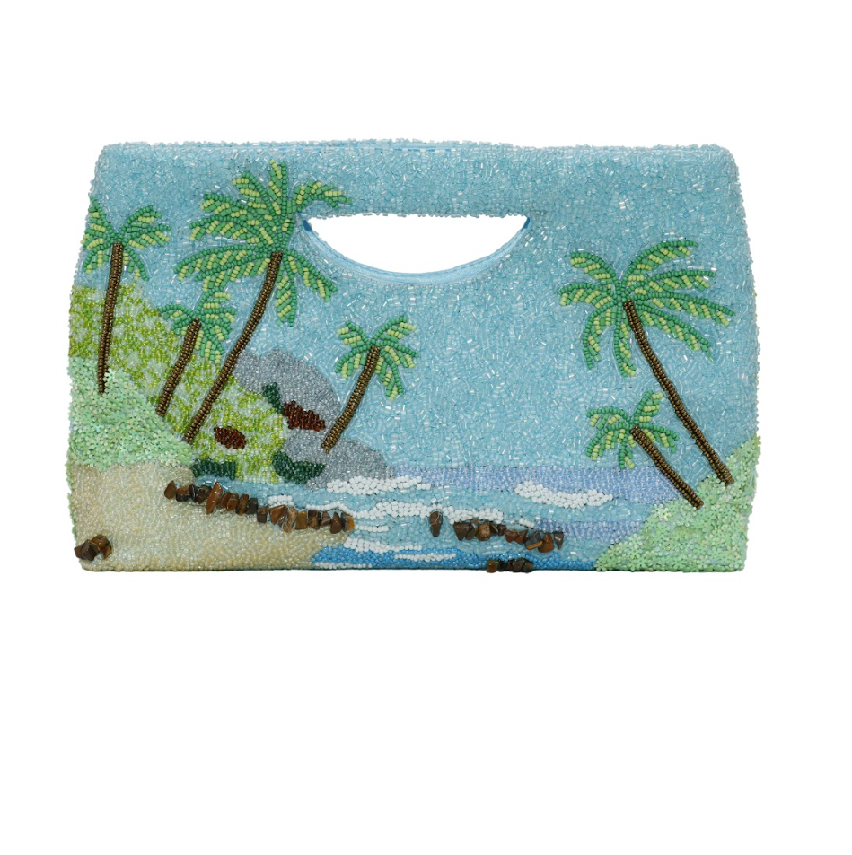 Tiana NY Palm Trees Vacation Clutch
