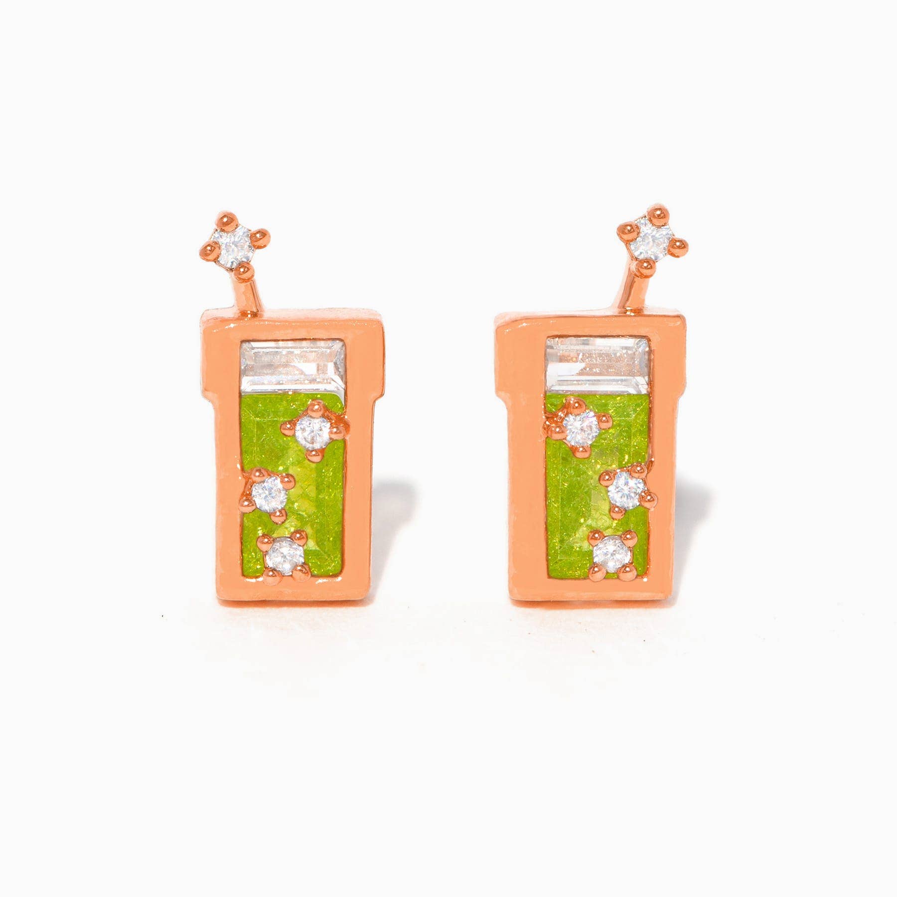 Girls Crew Matcha Studs
