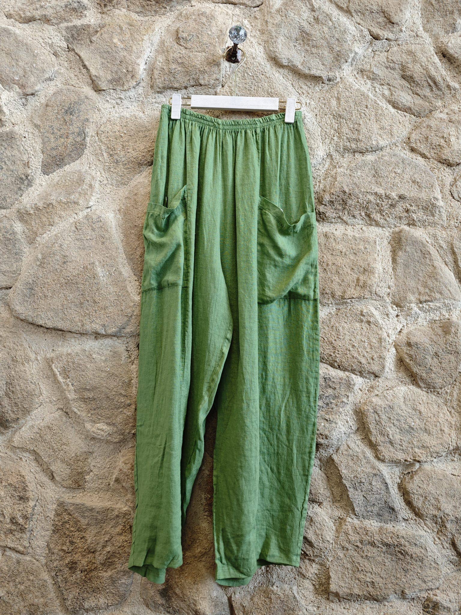 European Linen Cargo Pant 6567