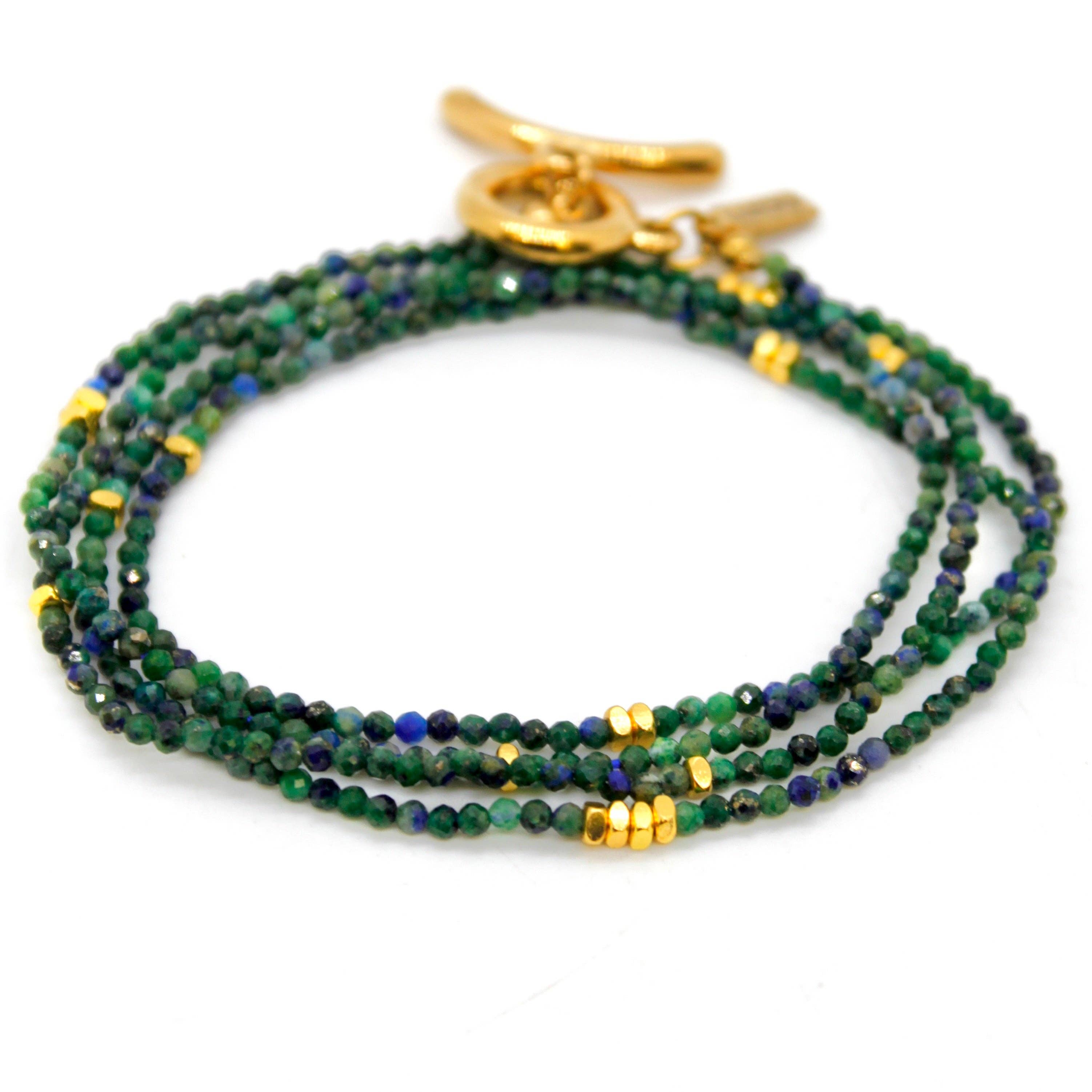 Lizou Long Phoenix Lapis Stone and Gold Luxury Necklace #19
