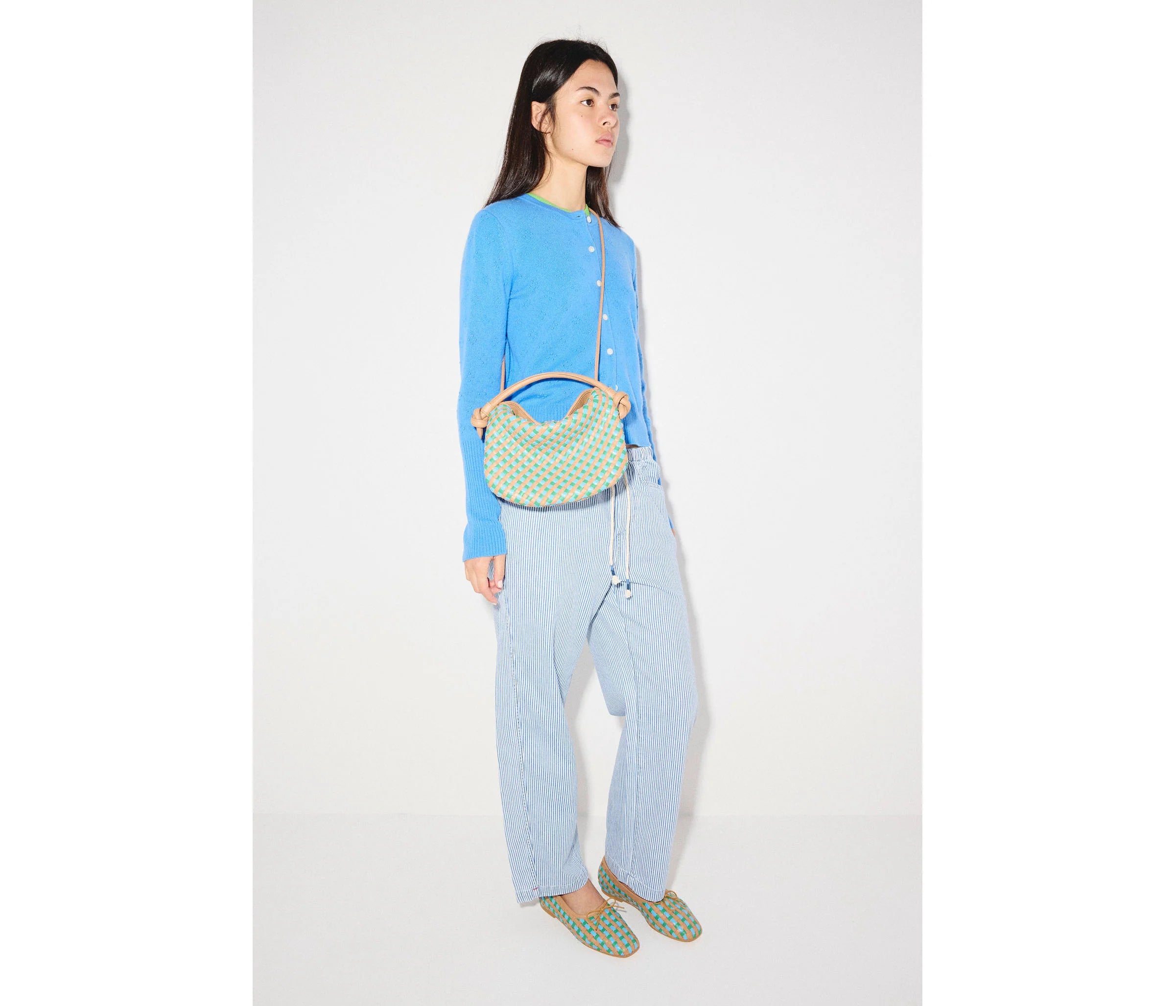 Frēda Salvador Elis Woven Leather Handbag