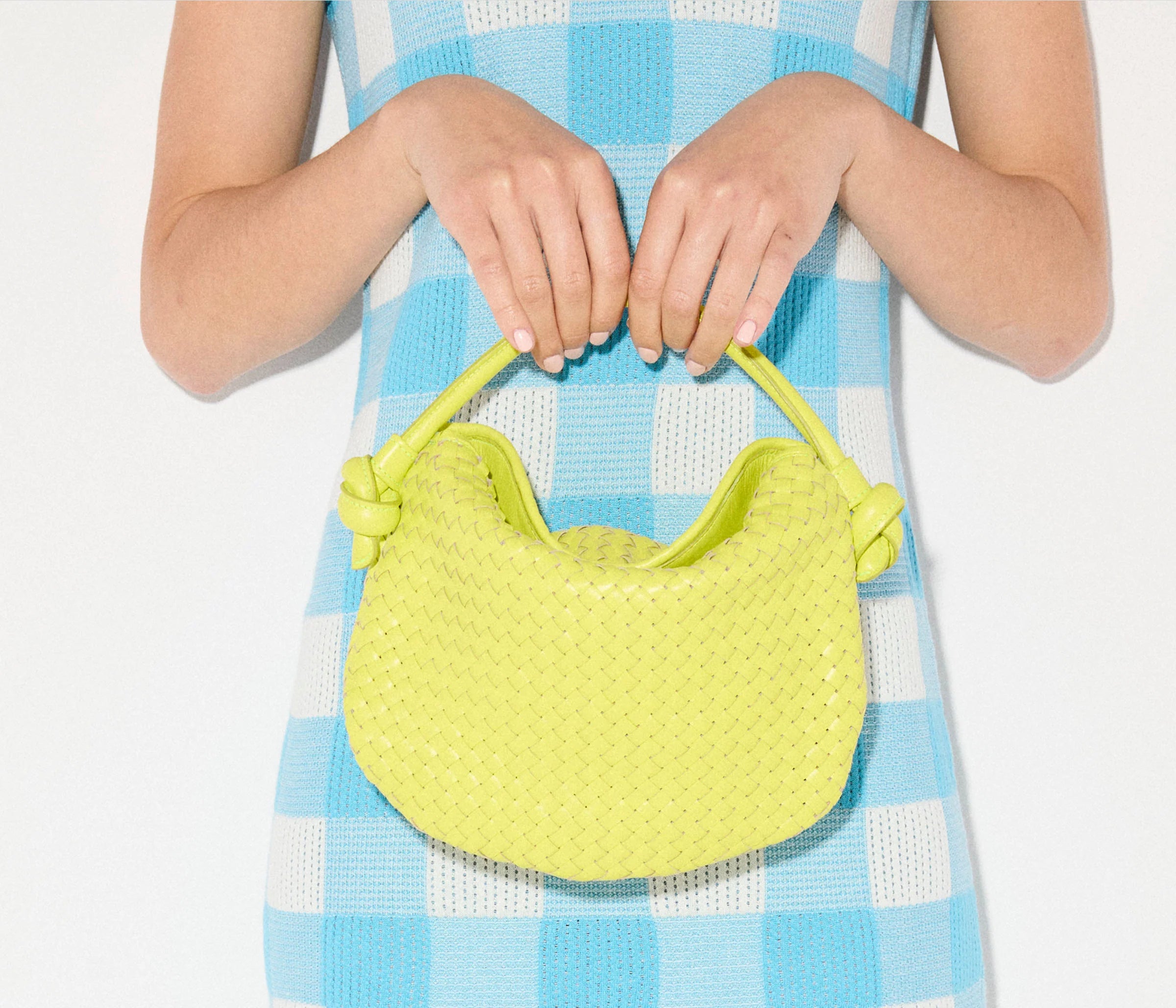Frēda Salvador Elis Woven Leather Handbag